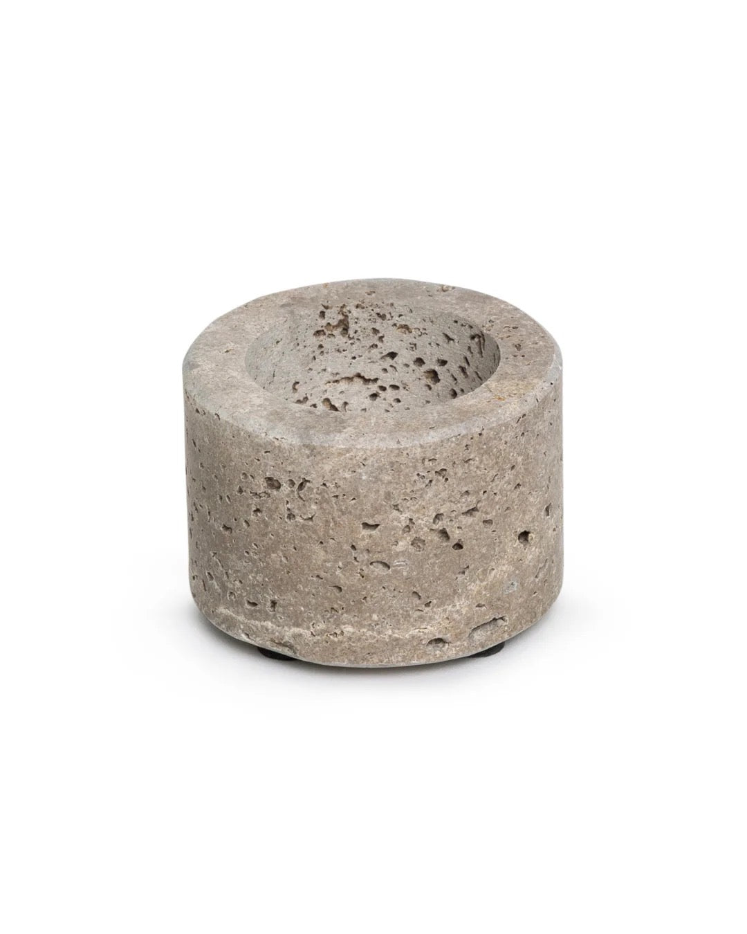 Candlestick waxinelights travertine S