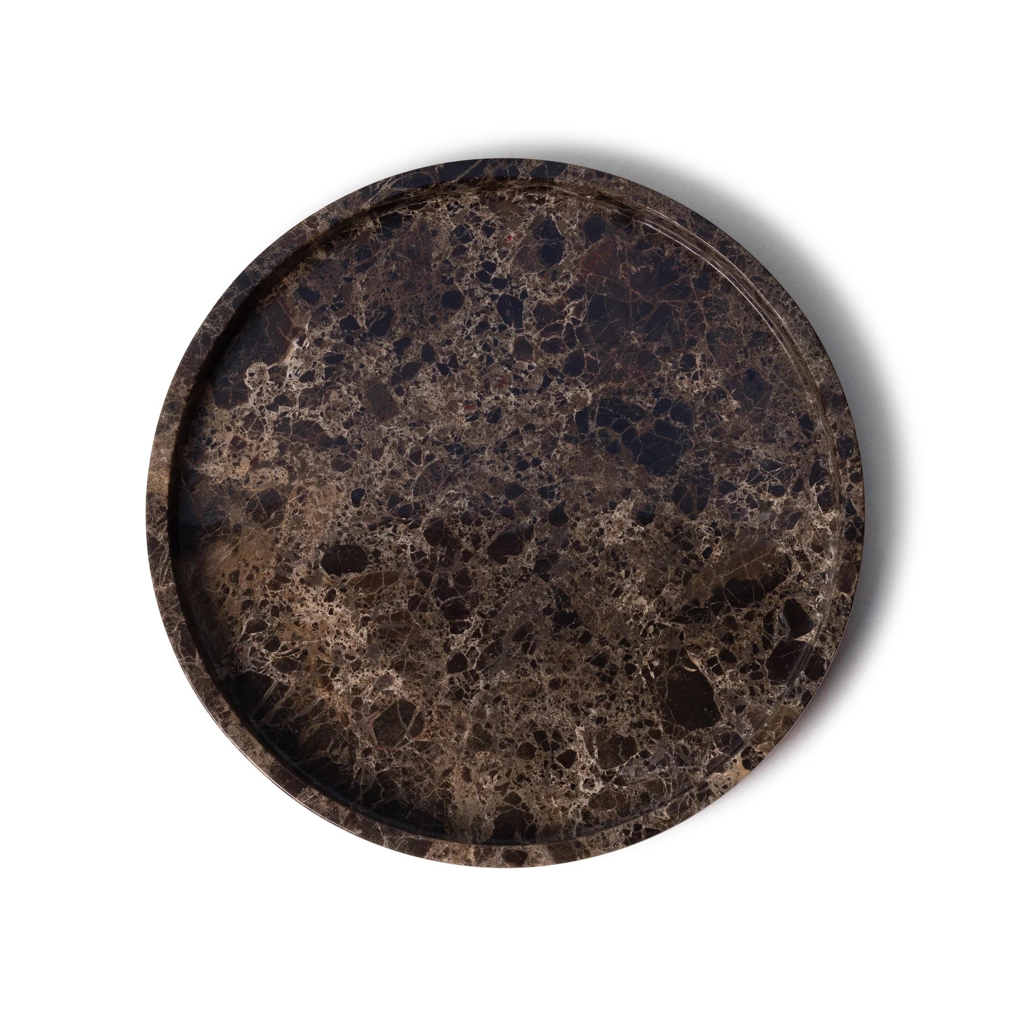 Dienblad Dark Emperador marmer