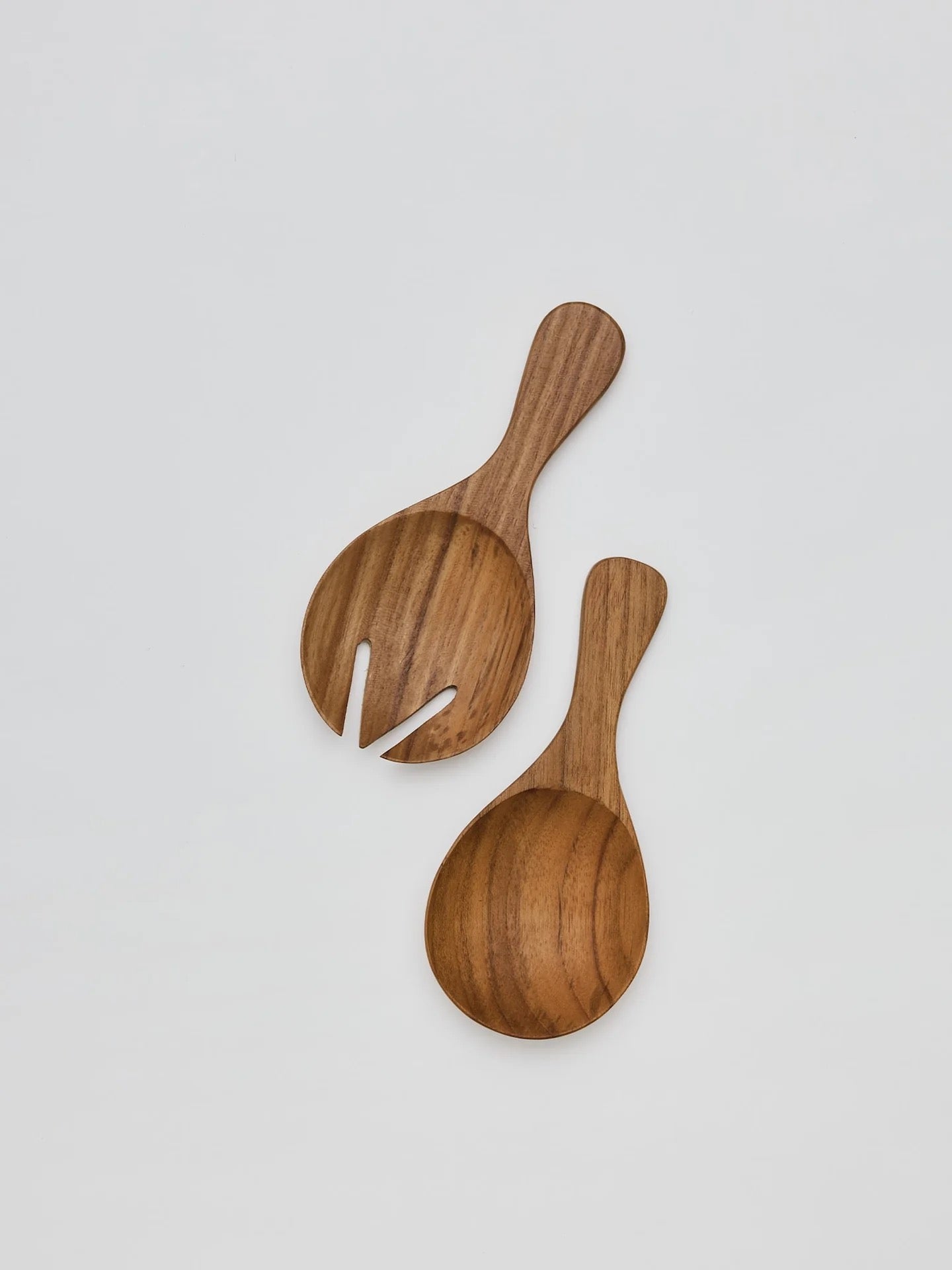 Teak saladebestek