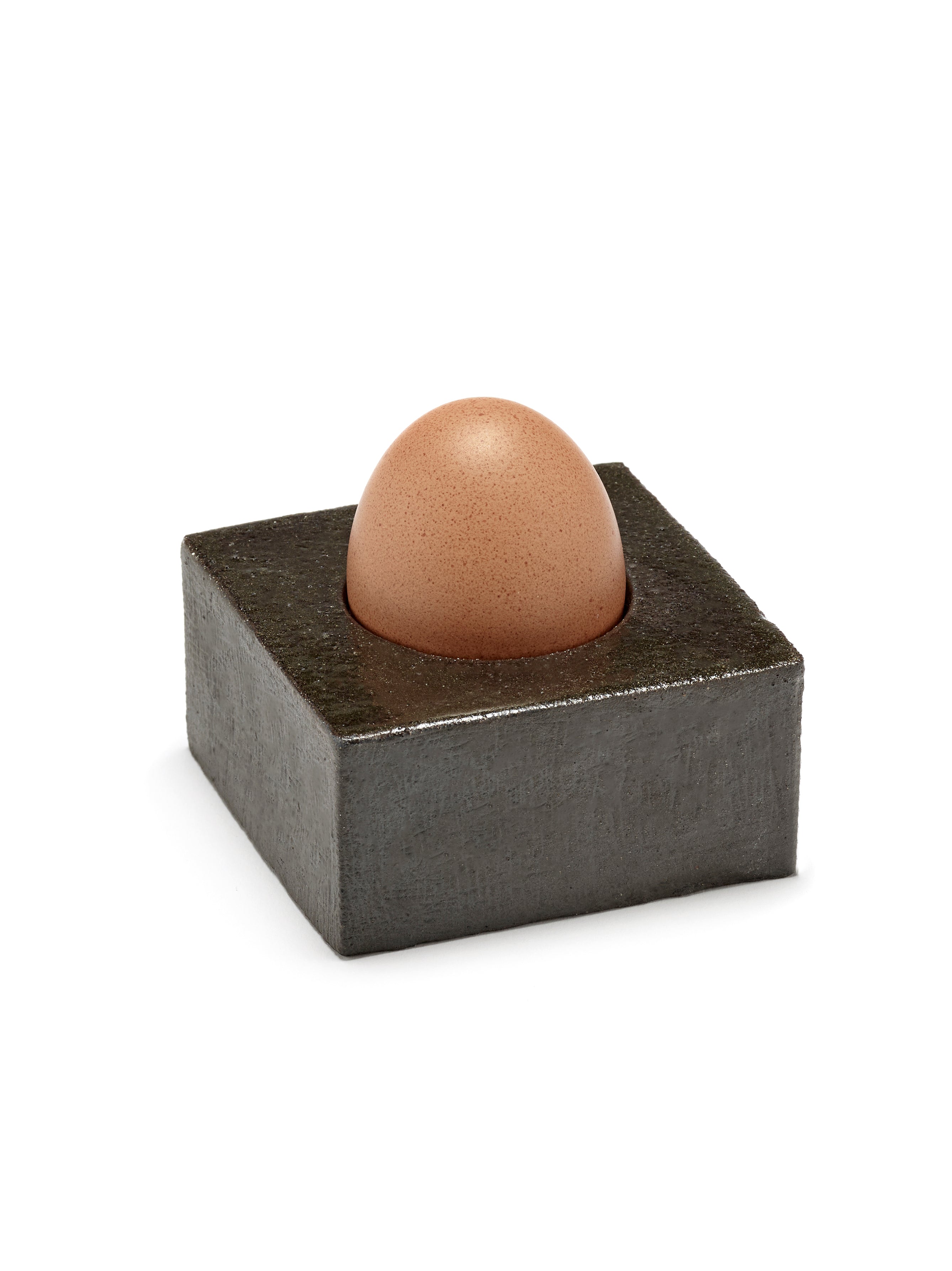 Eierdopje Uovo zwart - set van 2