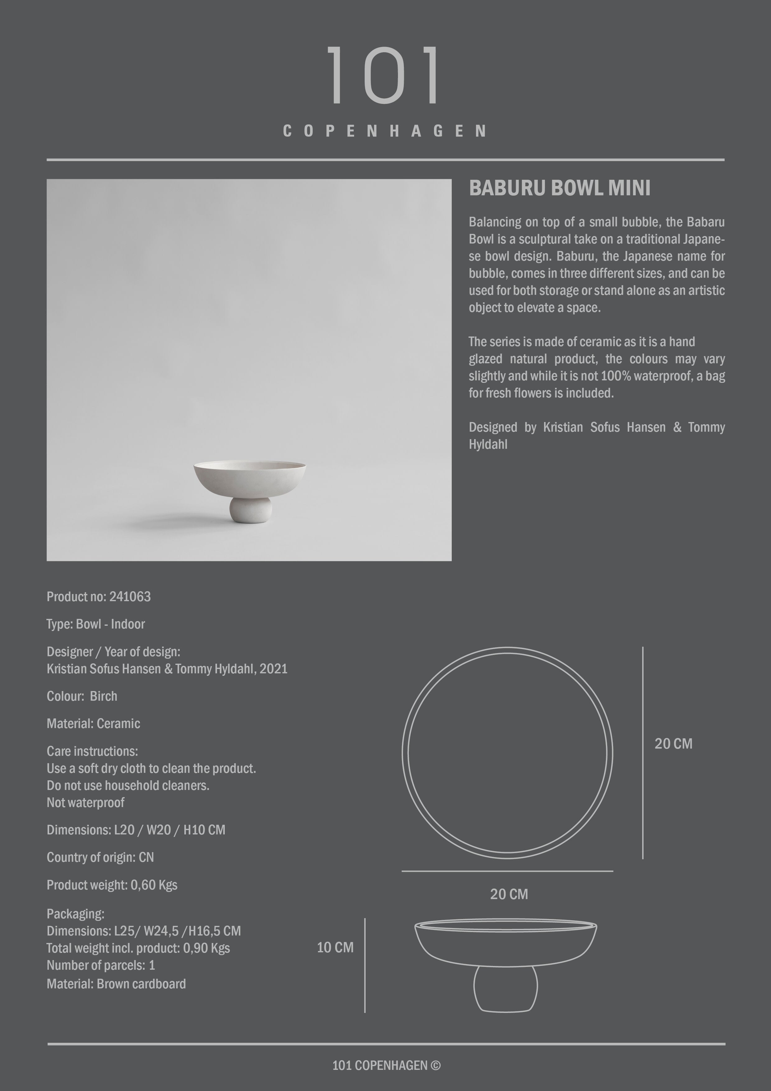 Baburu kom mini berk