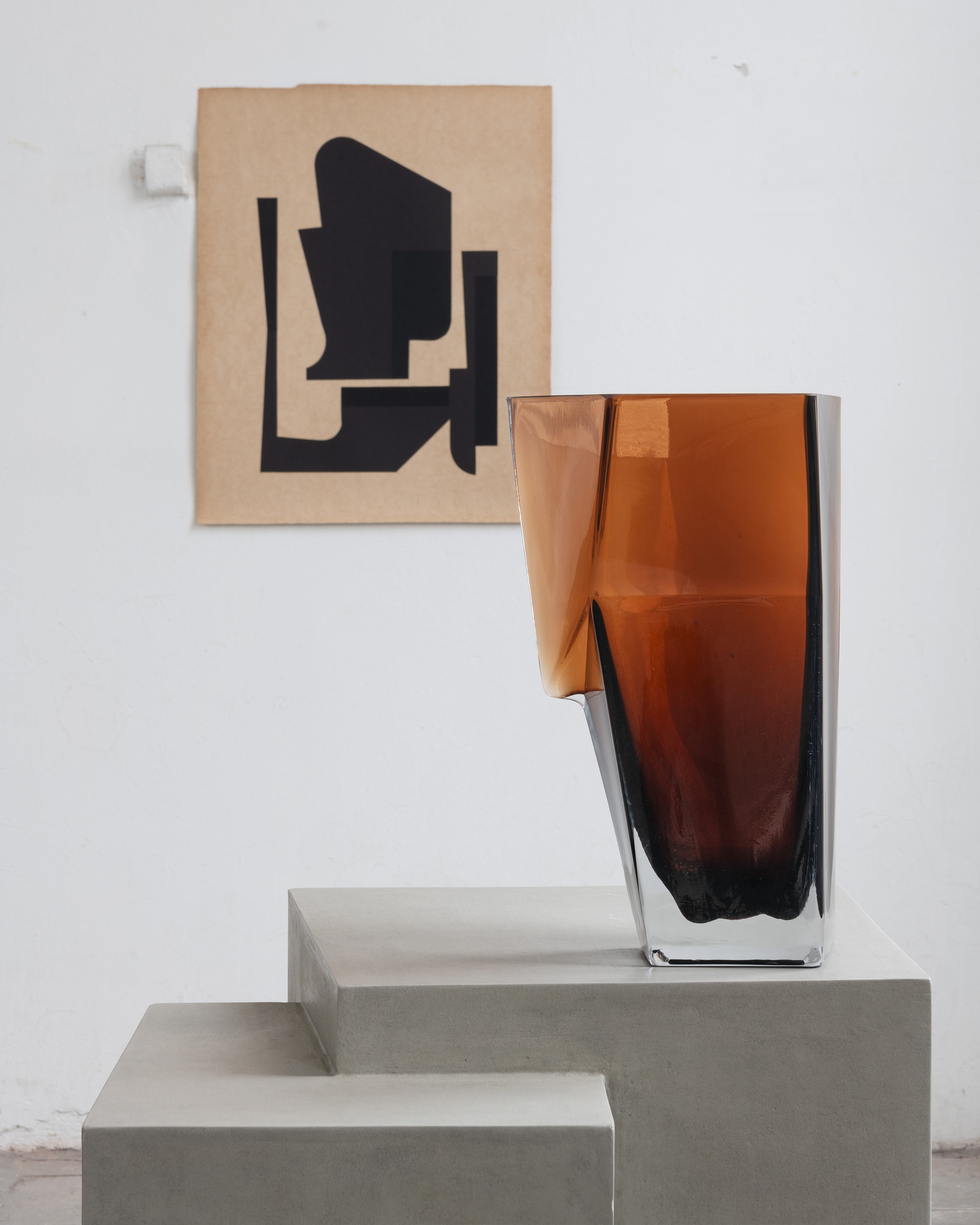Vase brown Dunk - Bob Verhelst