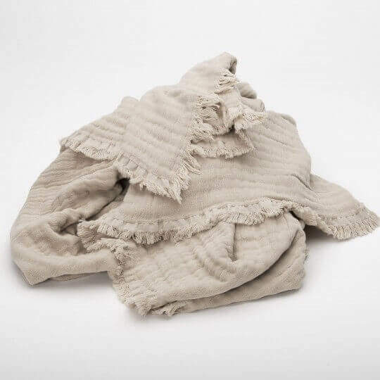 Plaid naturelle coton