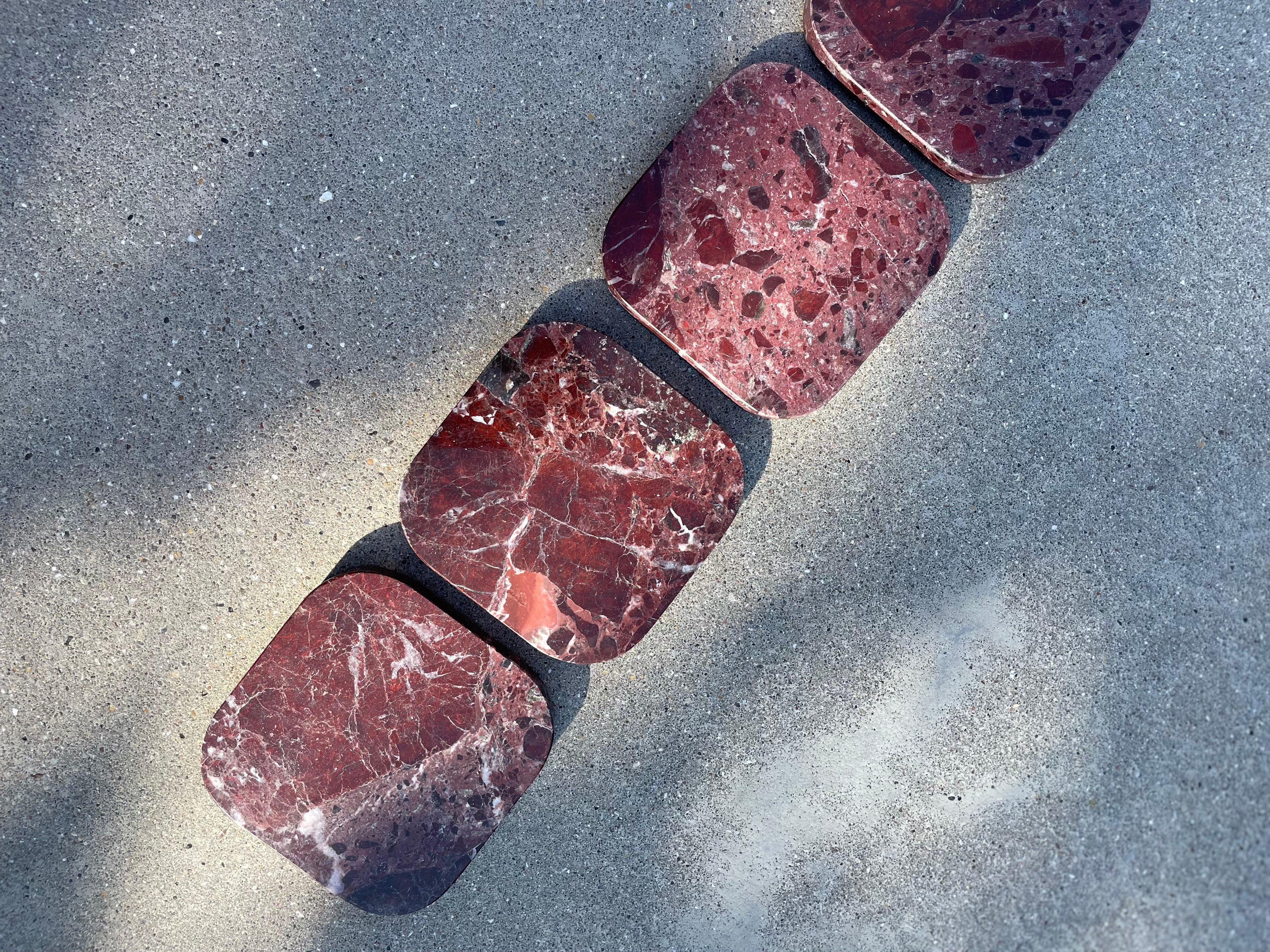 Onderzetters Rosso Levanto - set van 4