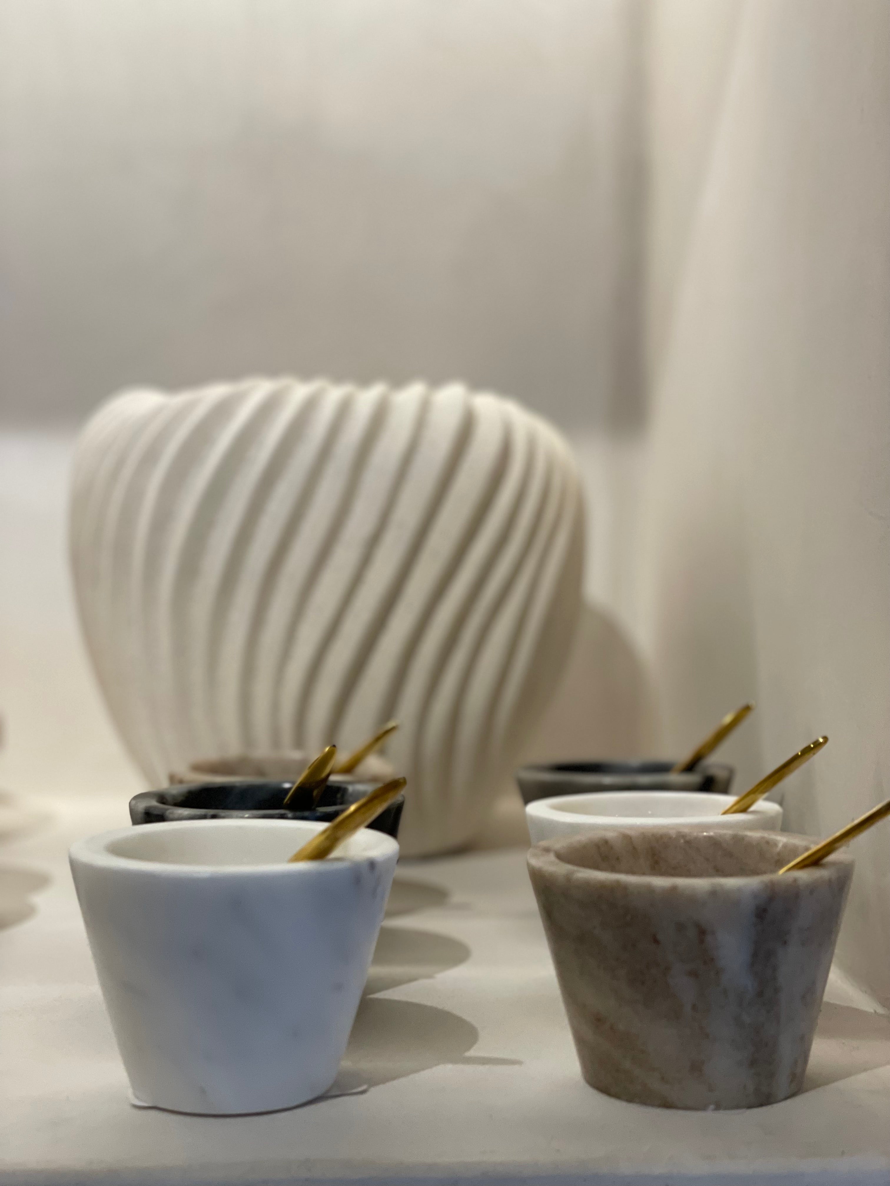 Zoutpotje met lepel