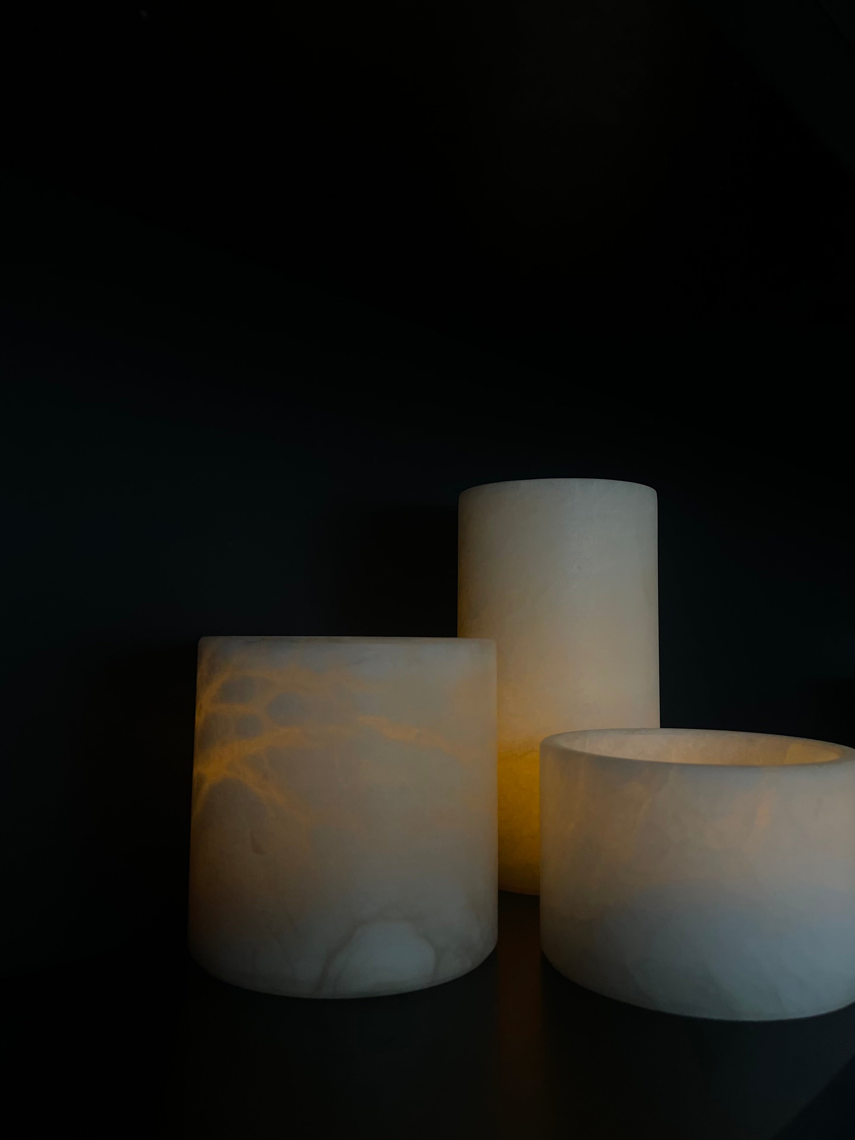 Kaarshouder albaster beige S breed