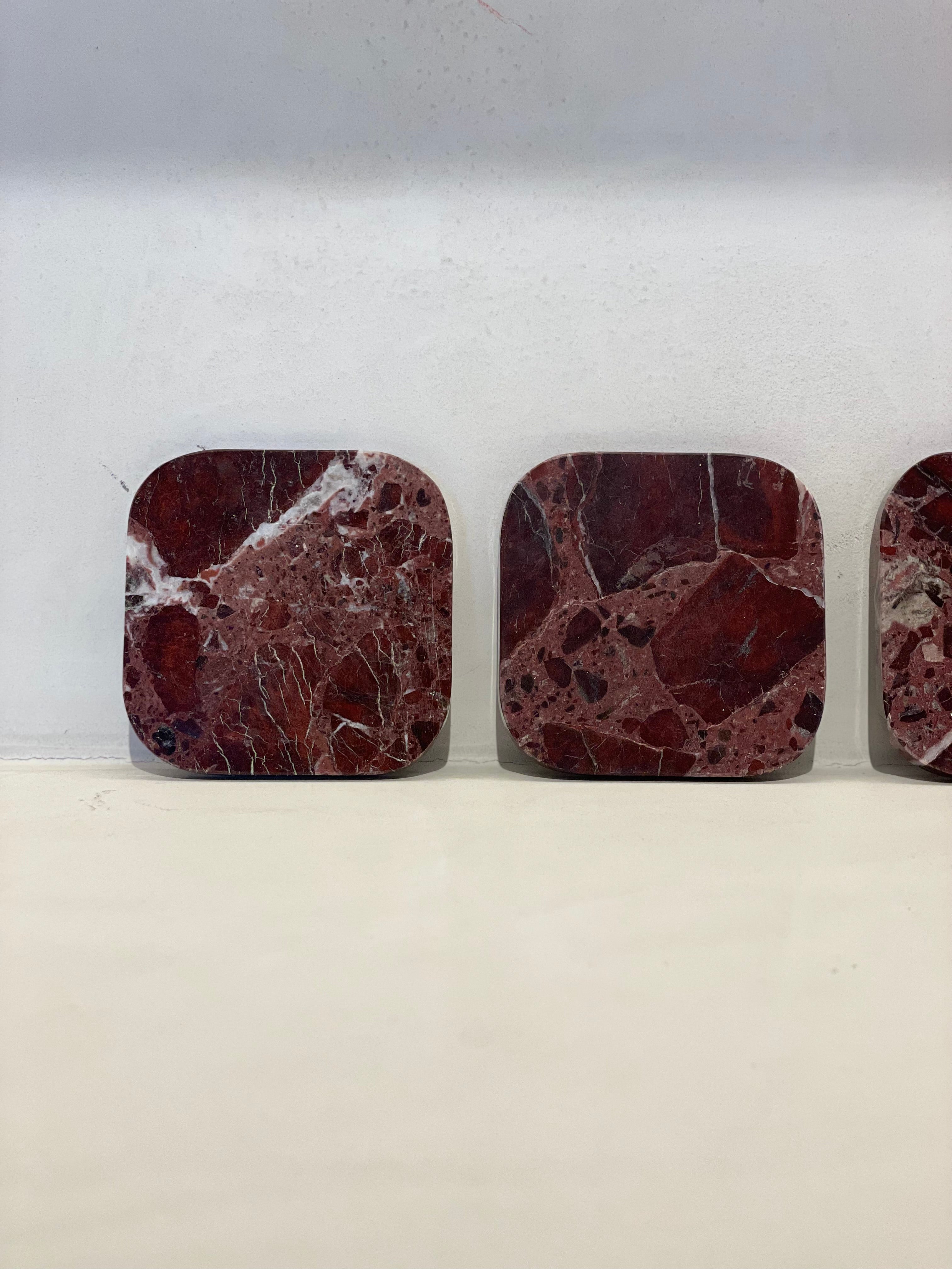 Onderzetters Rosso Levanto - set van 4