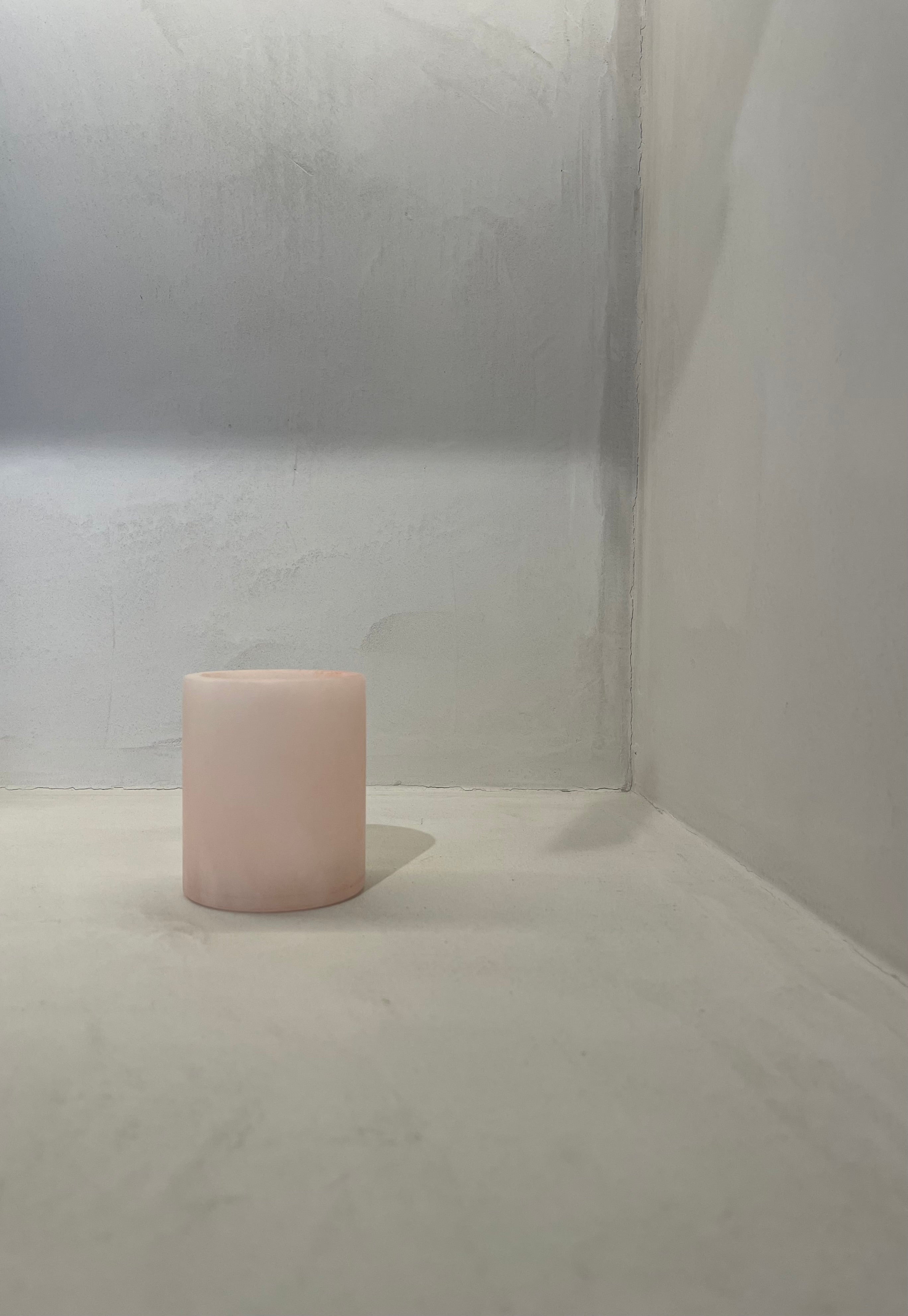 Kaarshouder albaster roze S