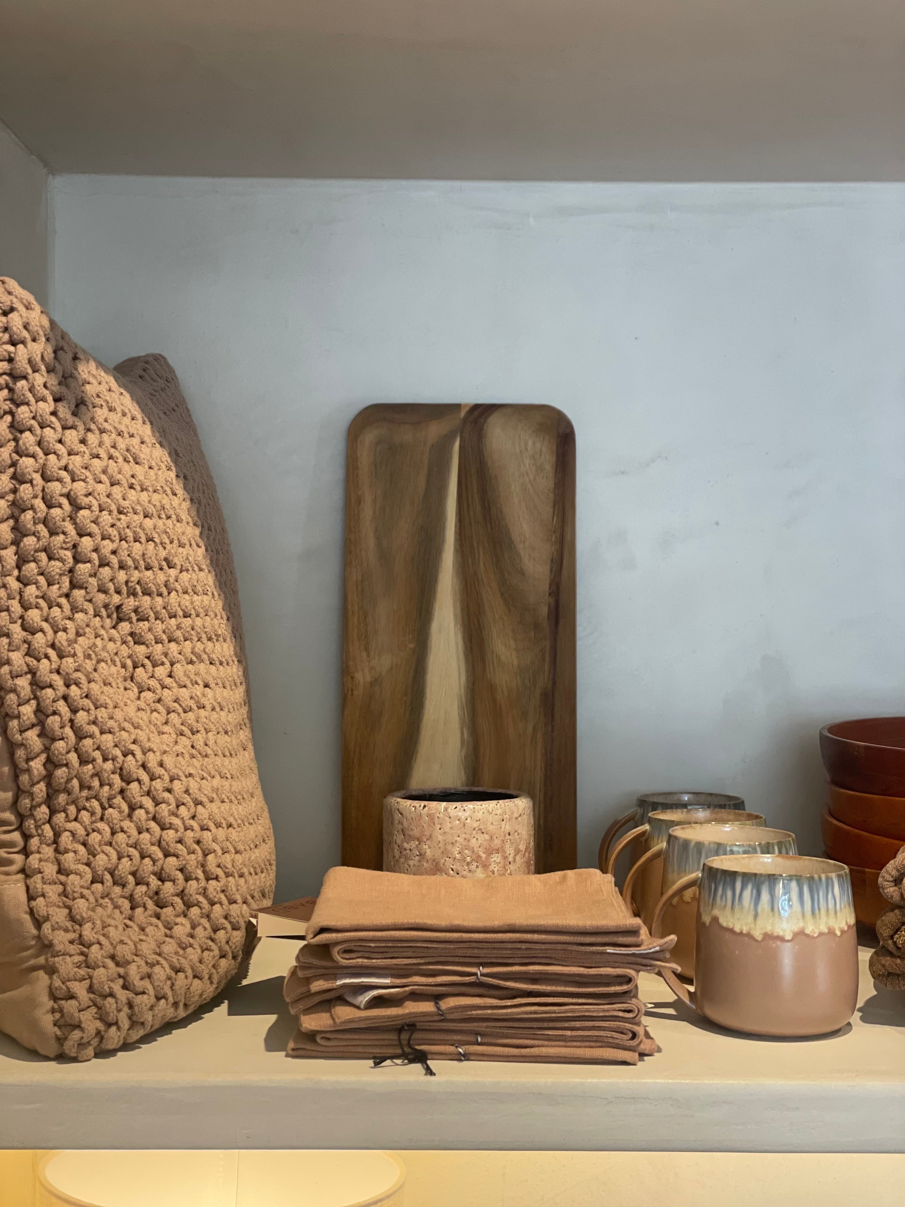 Rope kussen hazelnoot