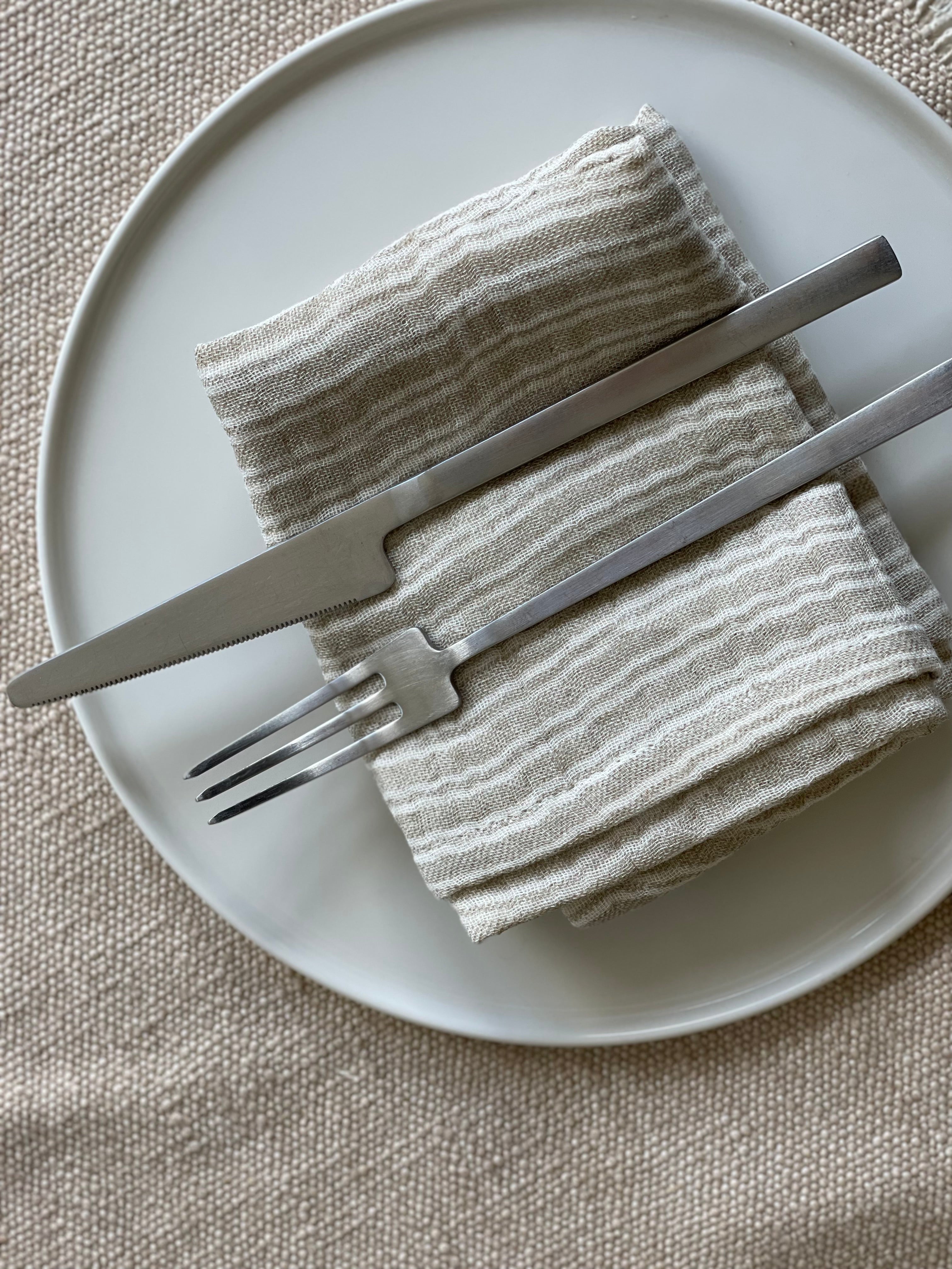 Napkin - set of 6 - beige