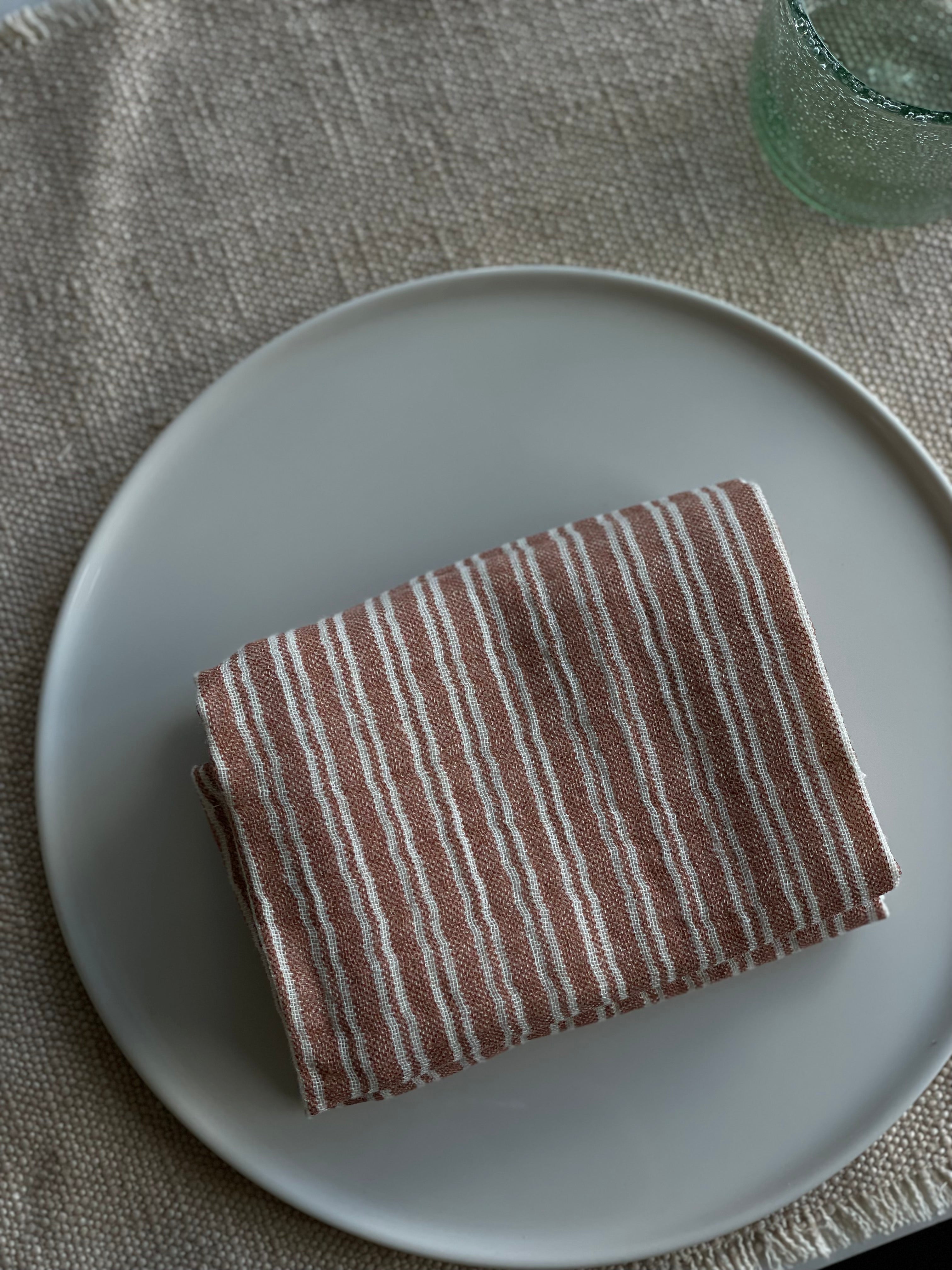 Napkin - set of 6 - terracotta