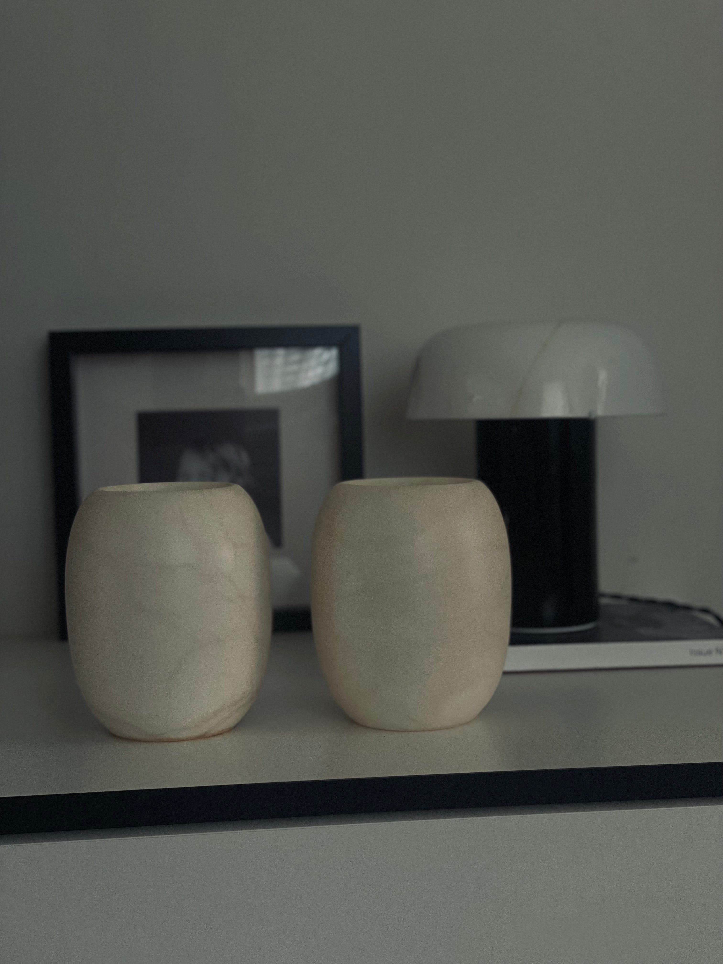 Candle holder alabaster Renée