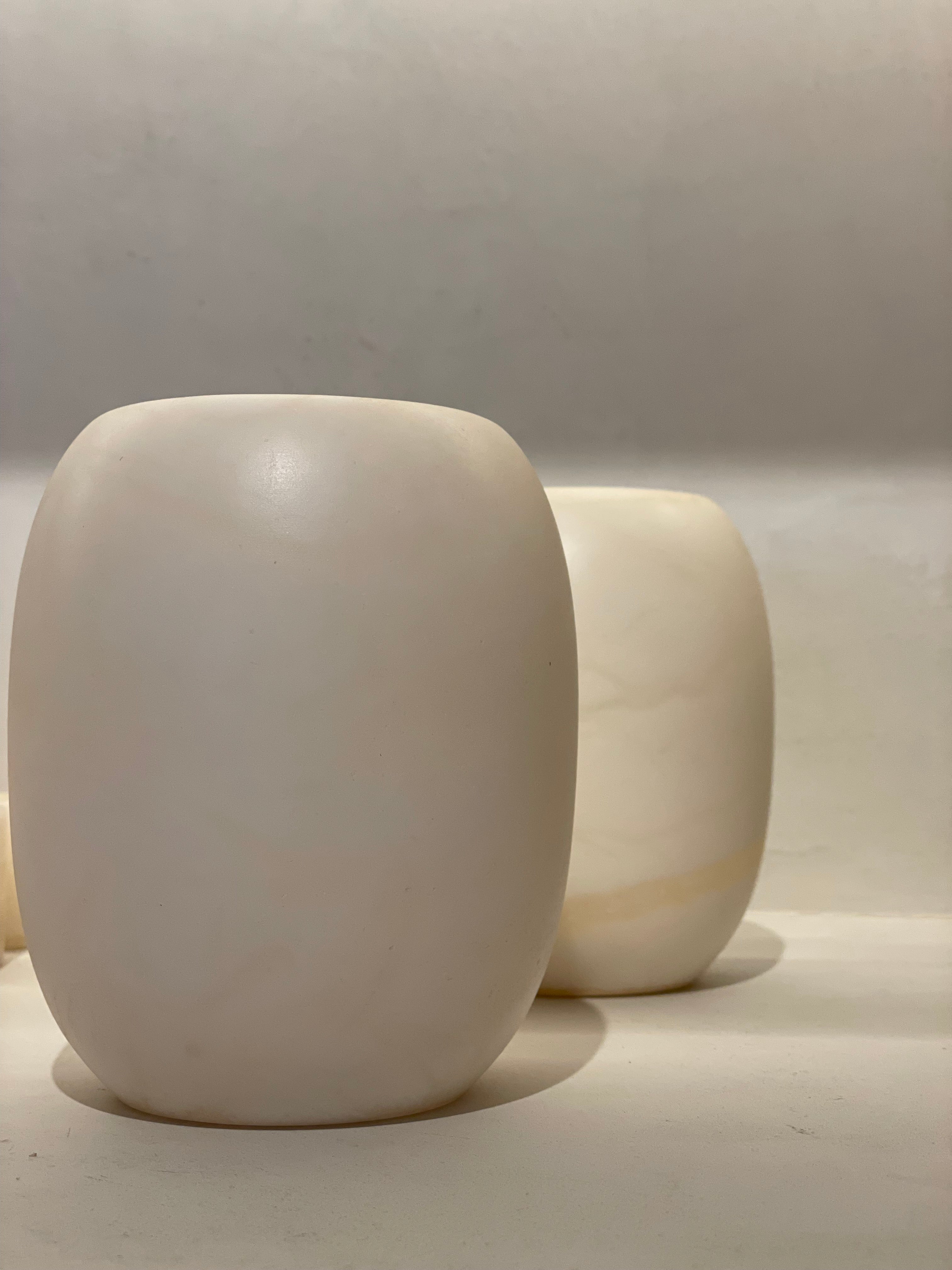 Candle holder alabaster Renée