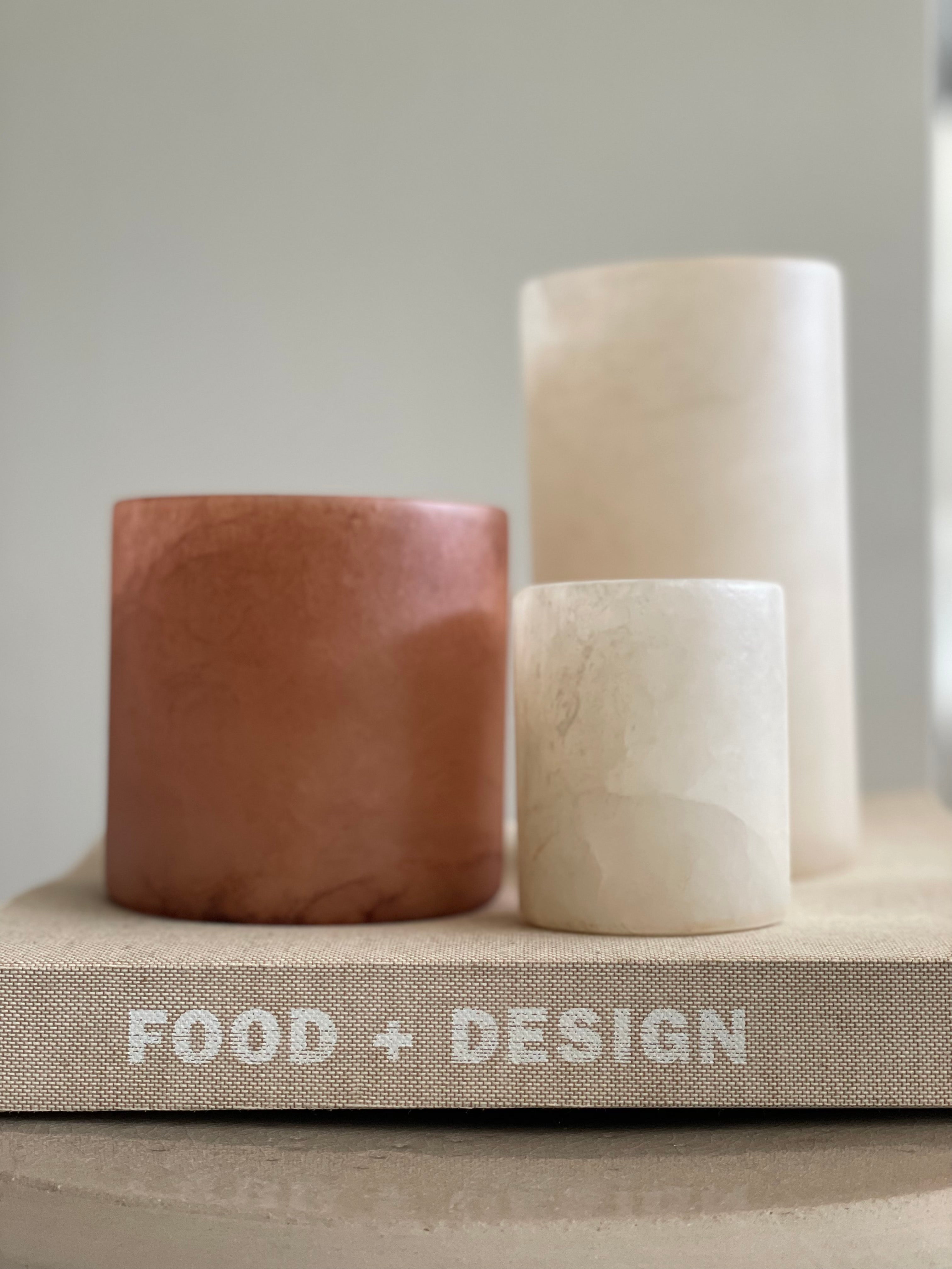 Kaarshouder albaster beige M