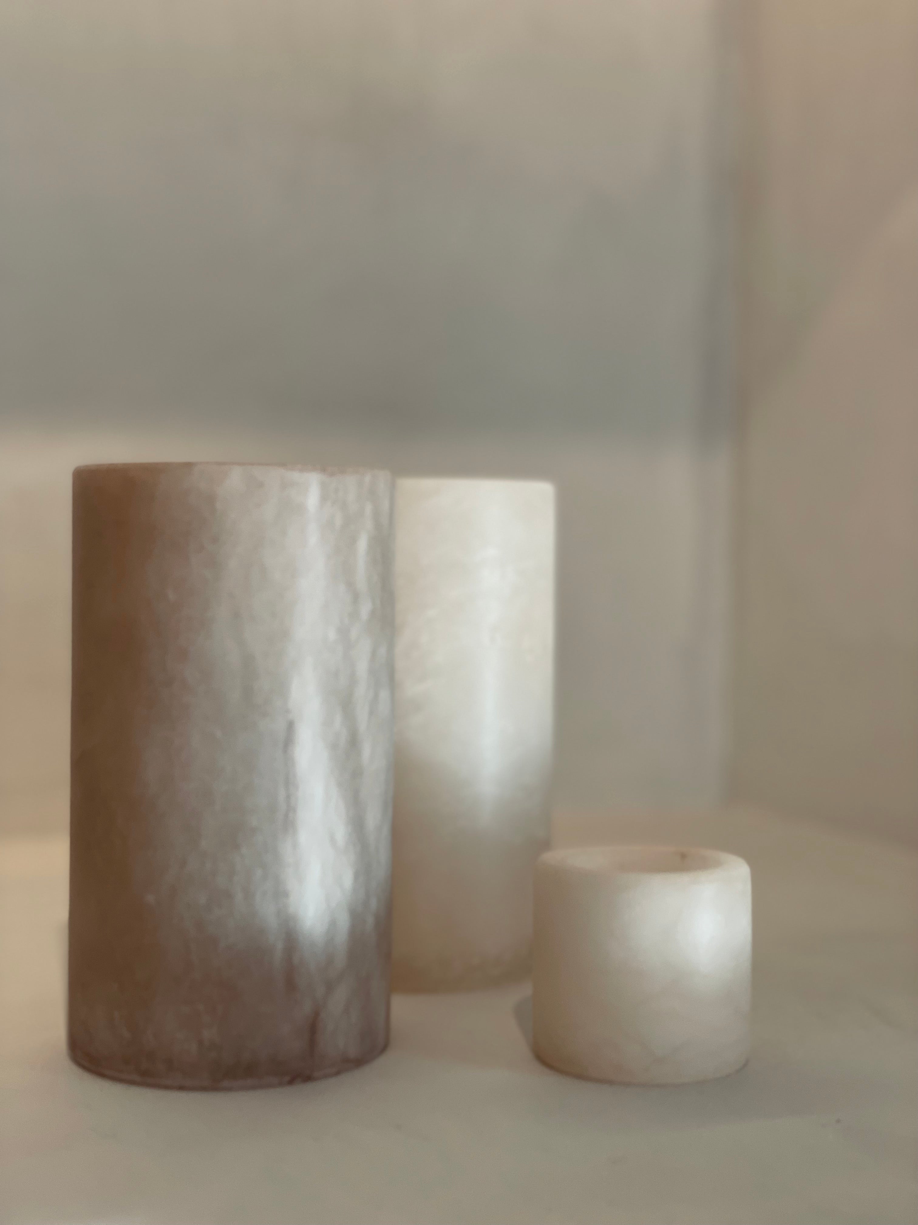 Kaarshouder albaster beige XS