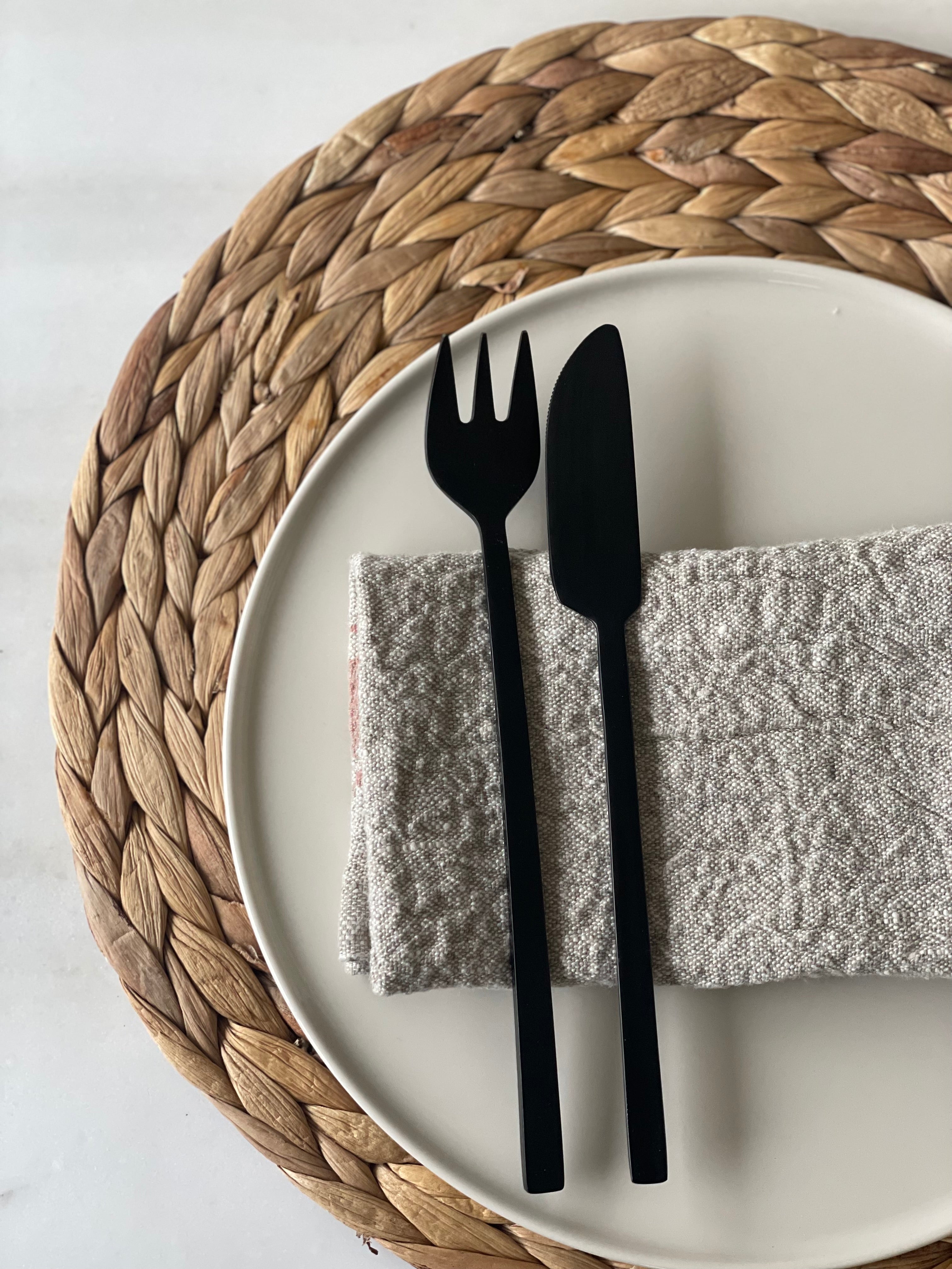 Serviette de table en lin - lot de 4