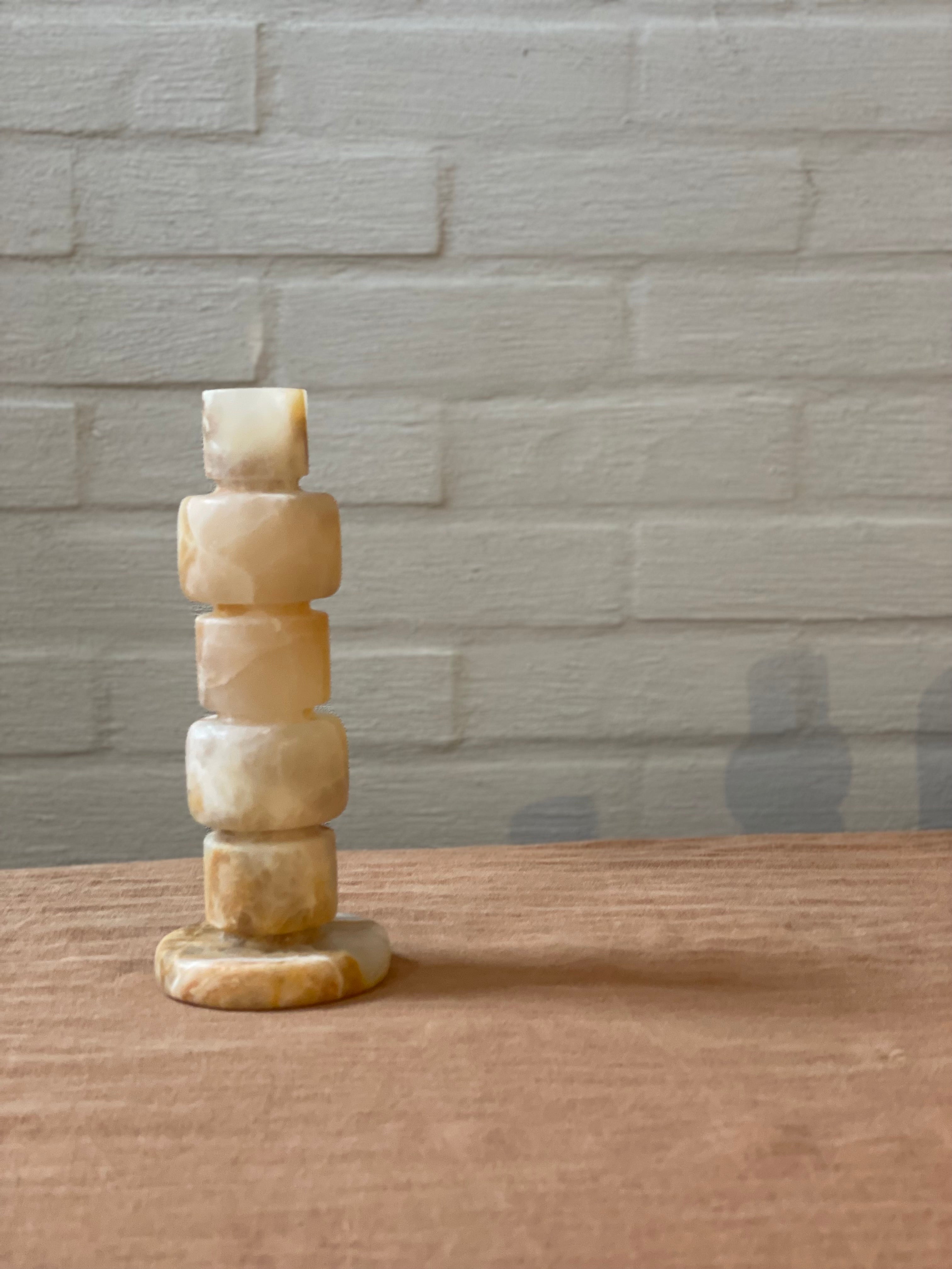 Candlestick onyx white M