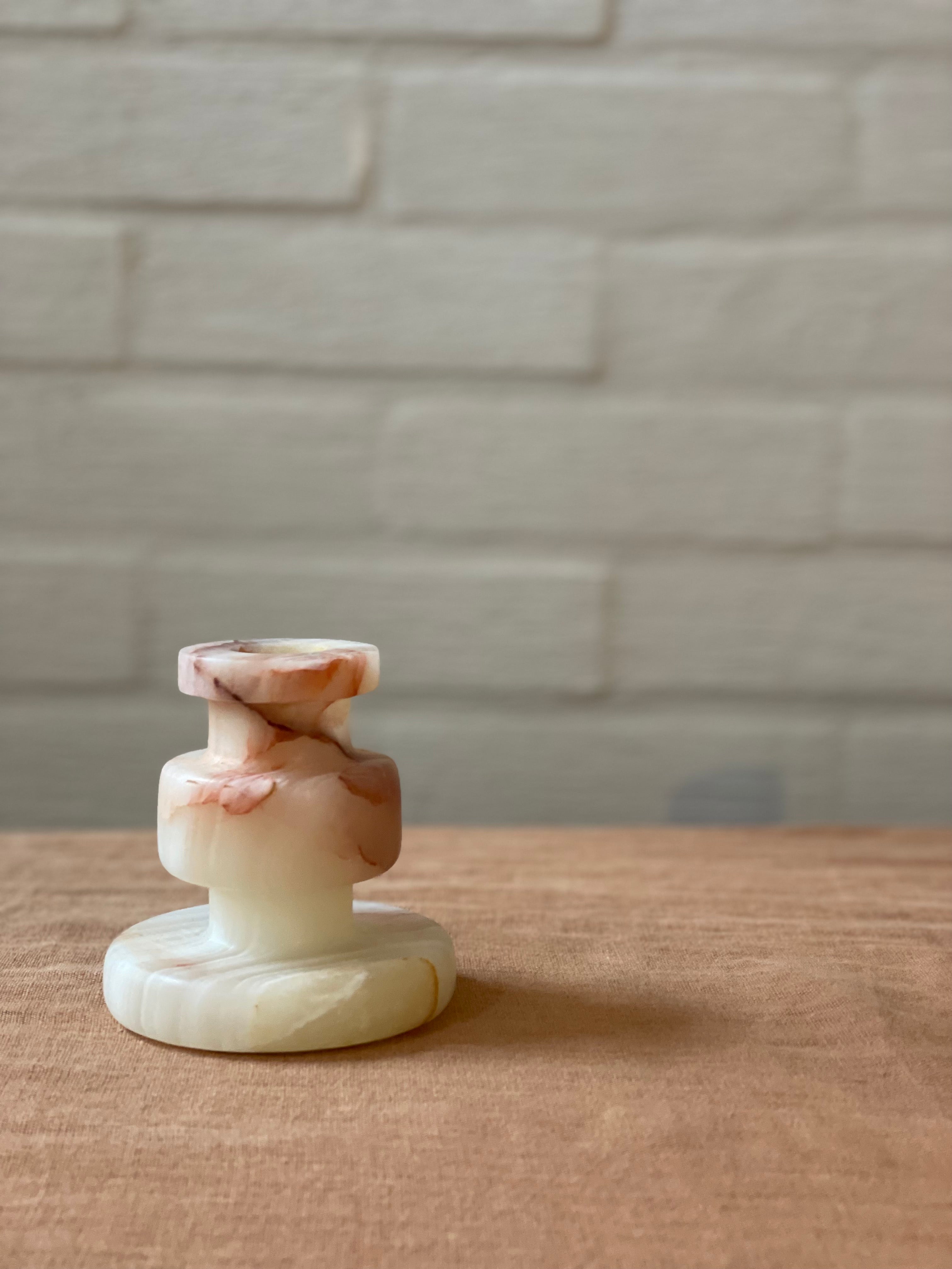 Candlestick onyx caramel M