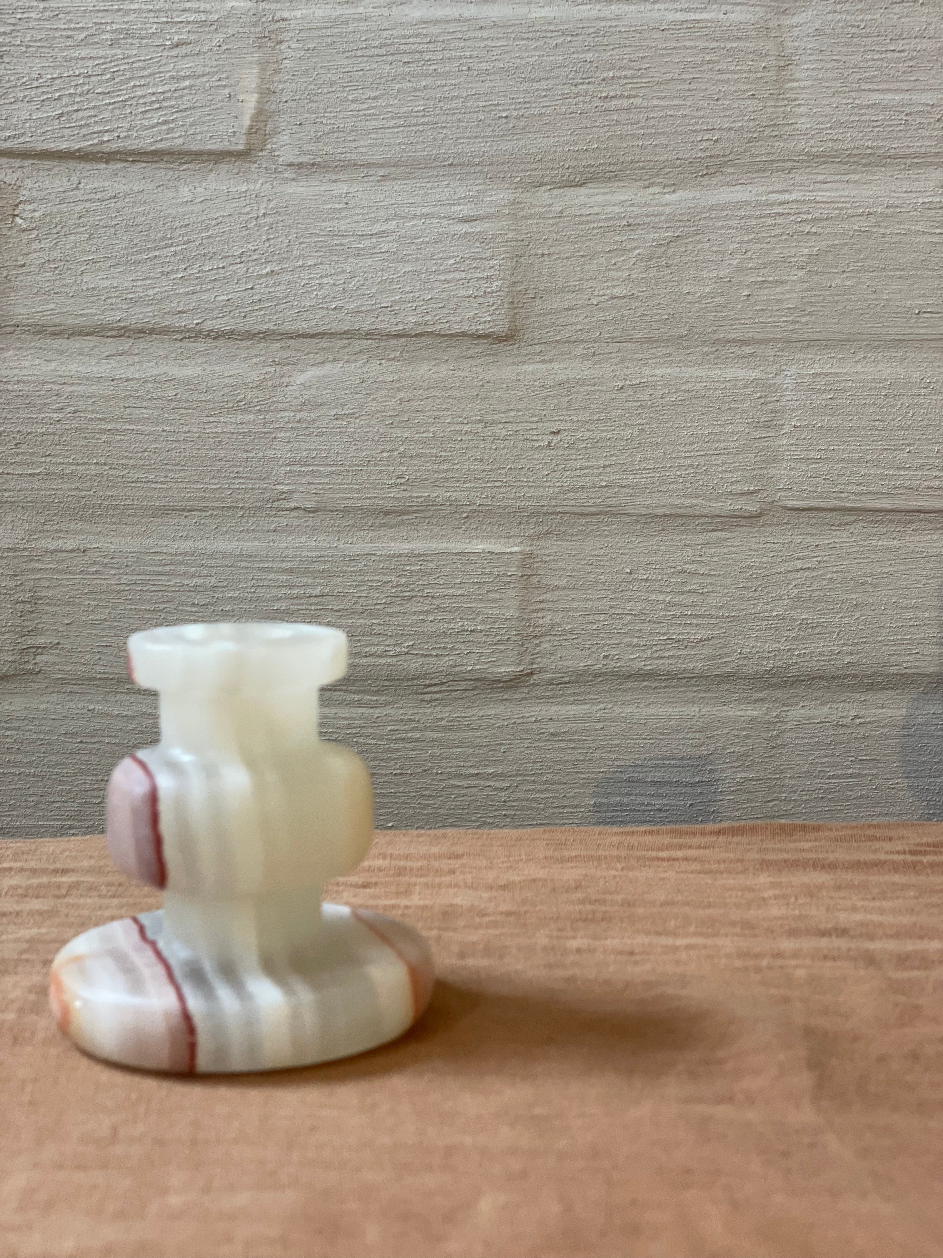 Candlestick onyx caramel M
