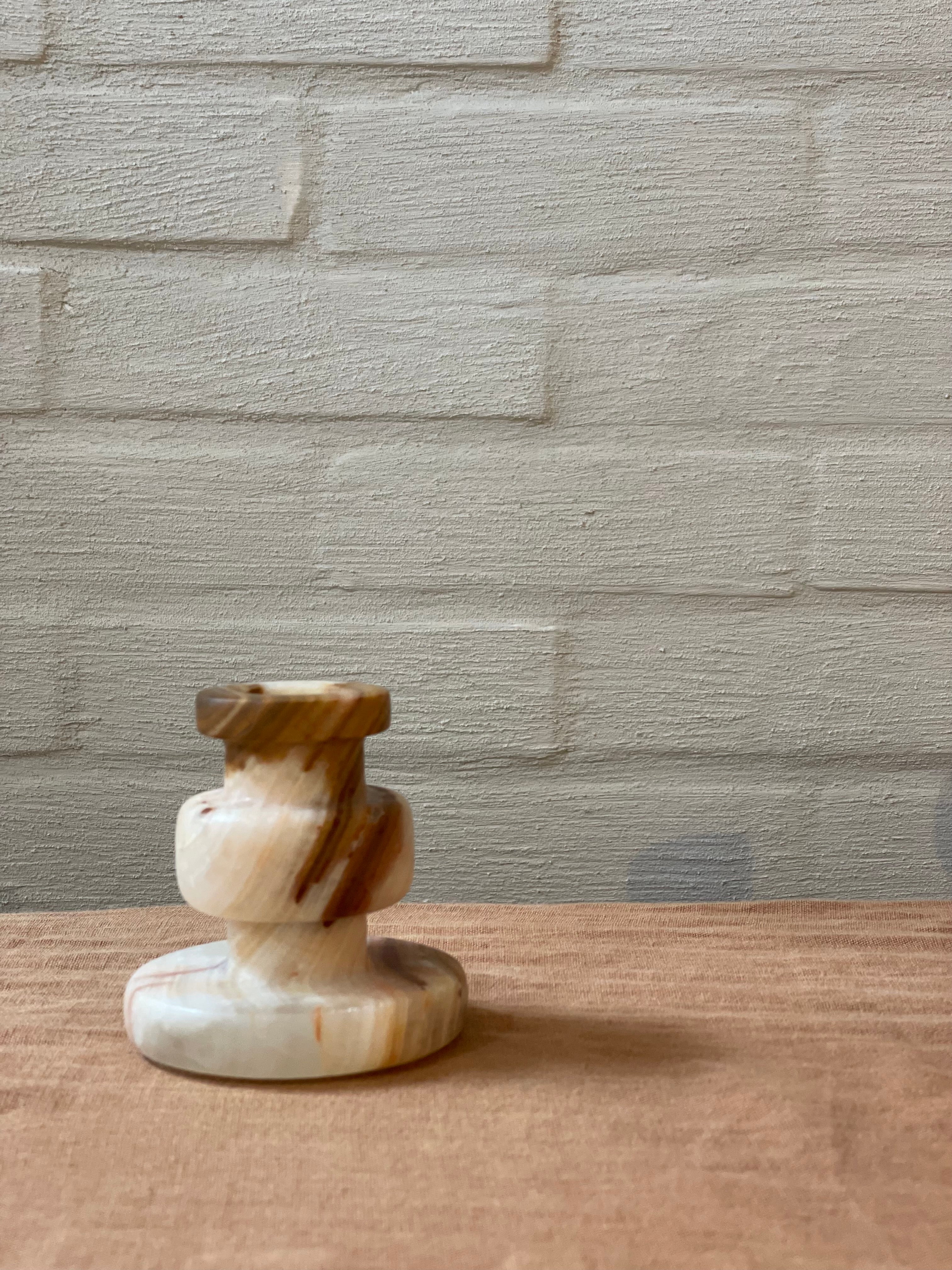 Candlestick onyx caramel M