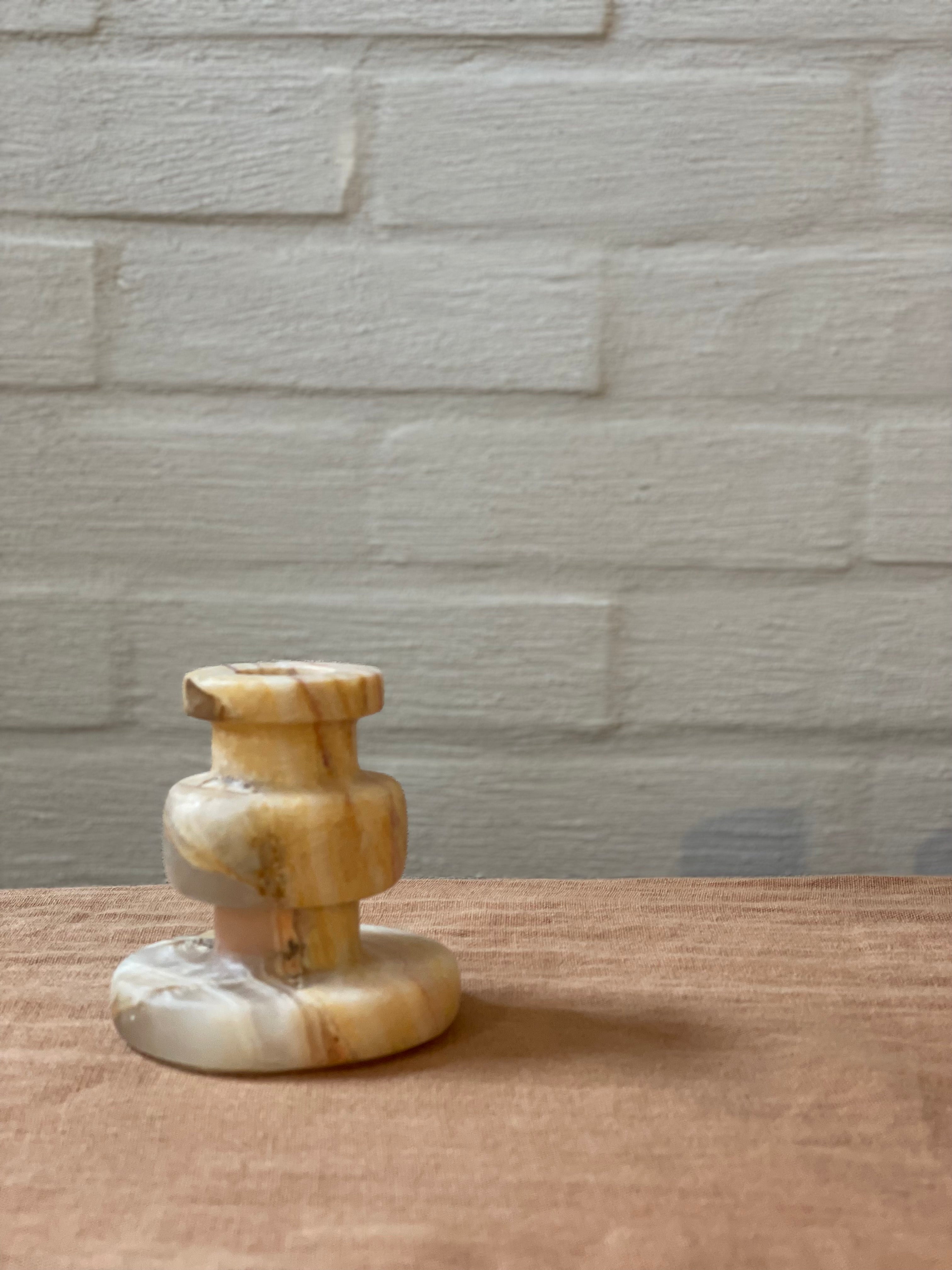Candlestick onyx caramel M