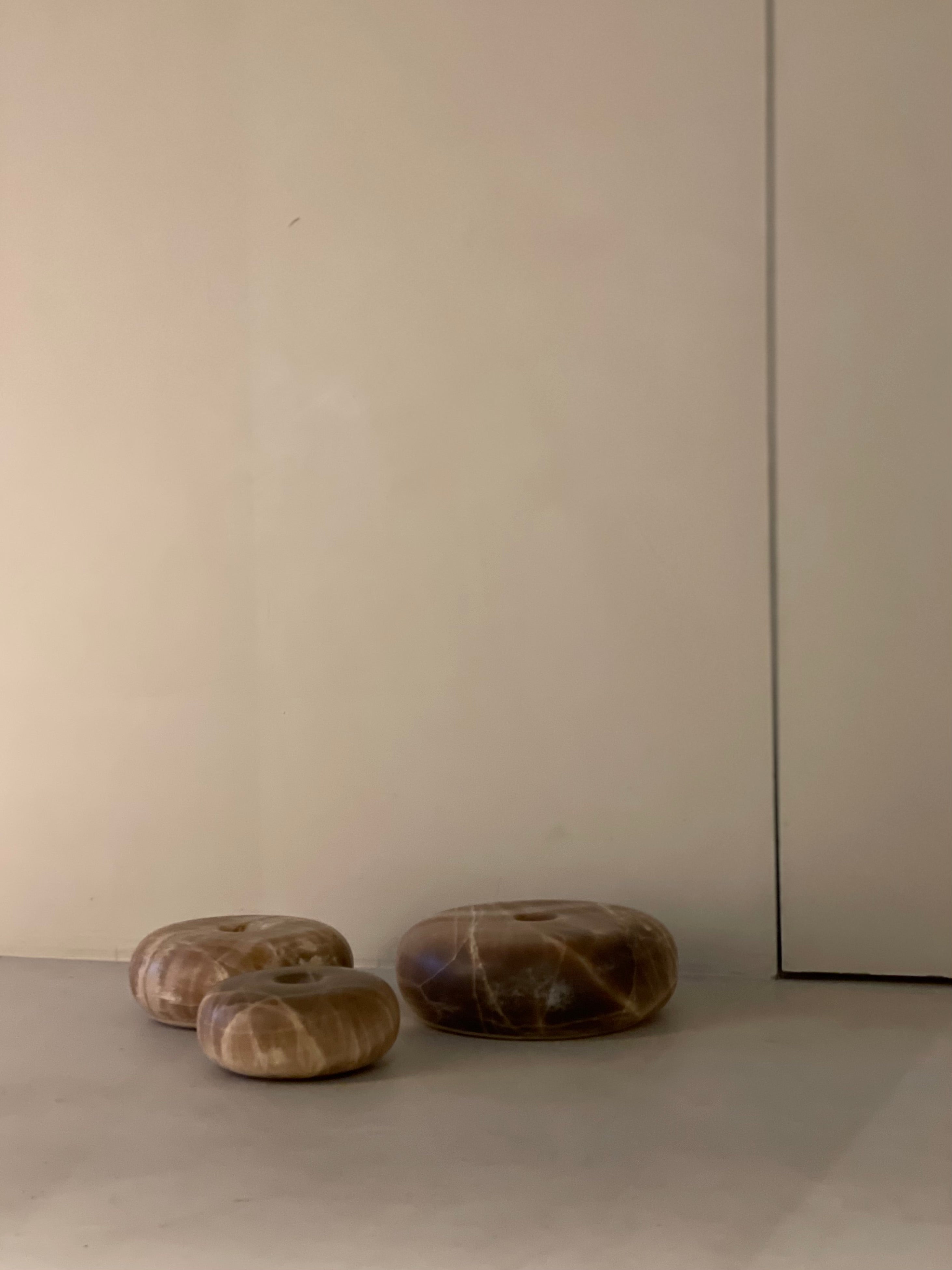 Candlestick donut onyx brown S