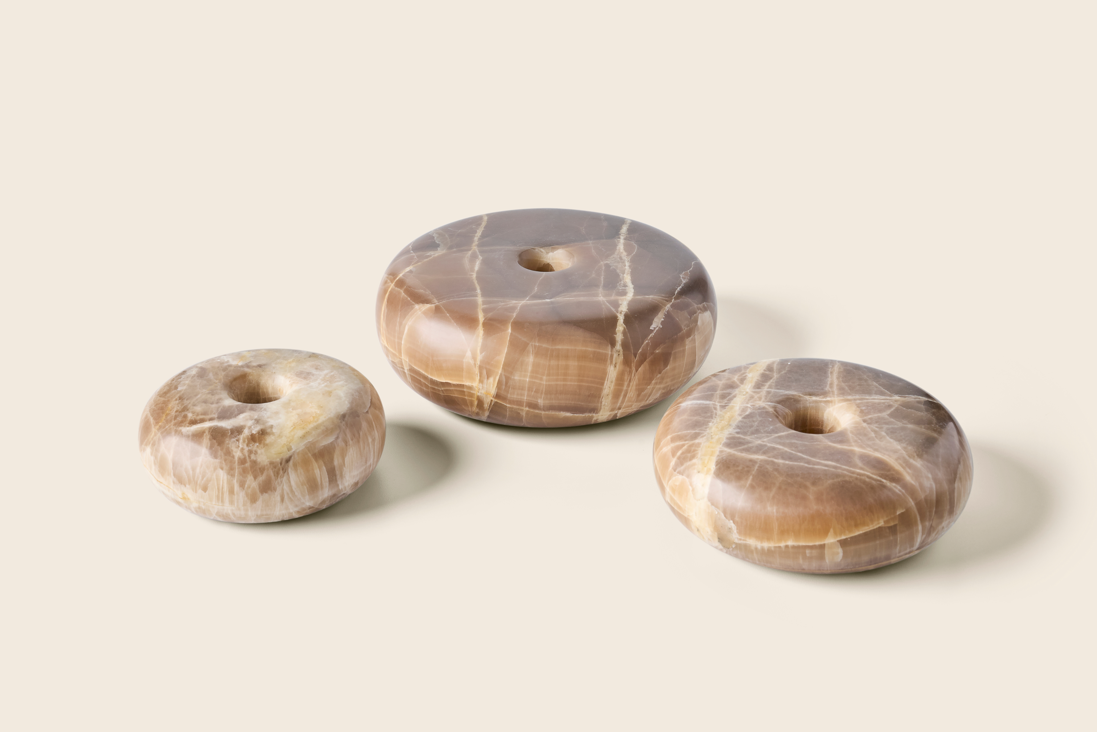 Candlestick donut onyx brown S