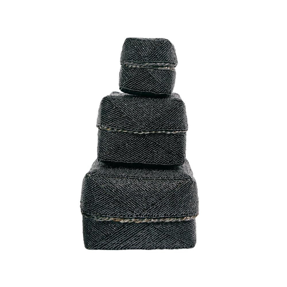 Offering baskets black - set of 3