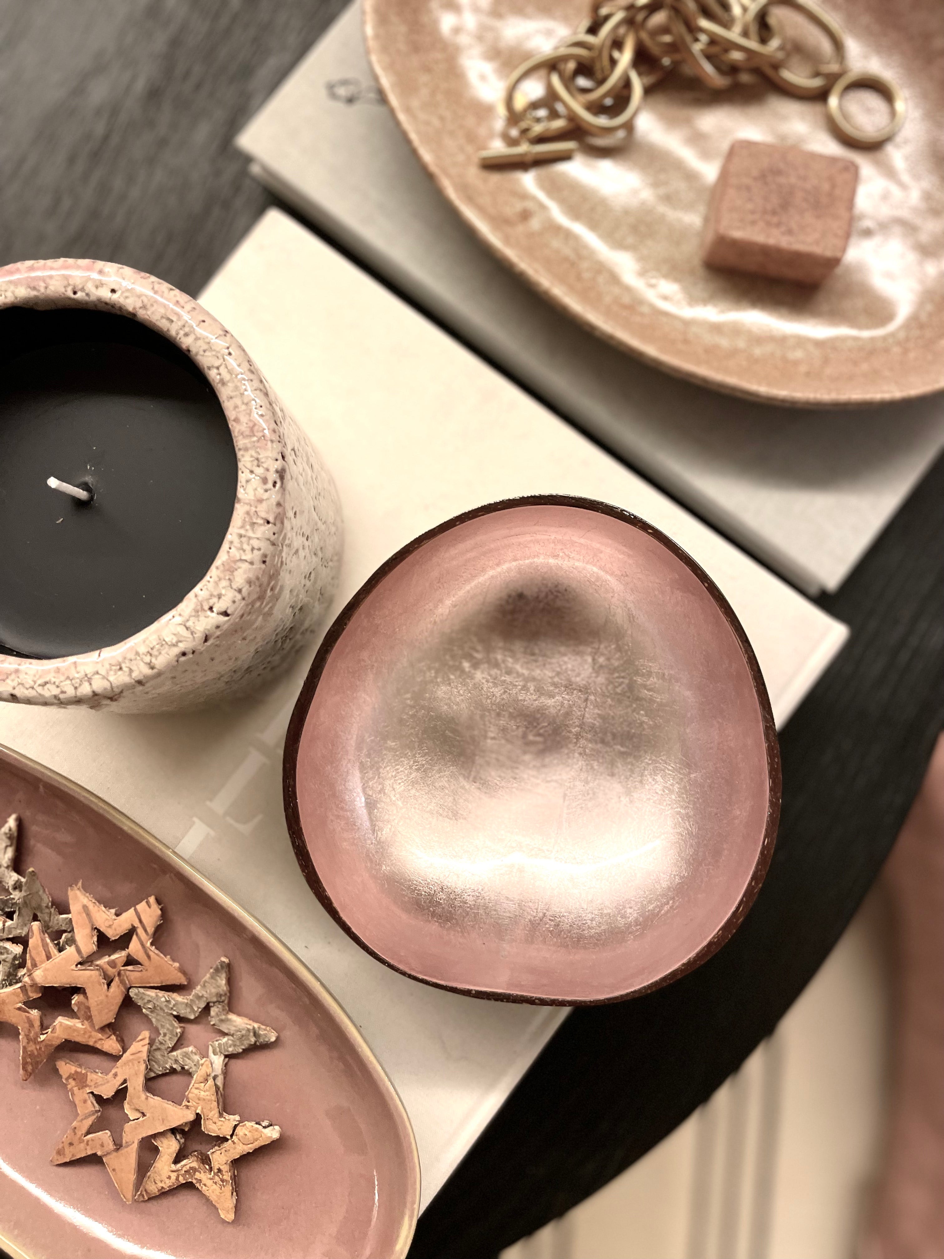 Kokoskommetje - Soft Pink Metallic Leaf