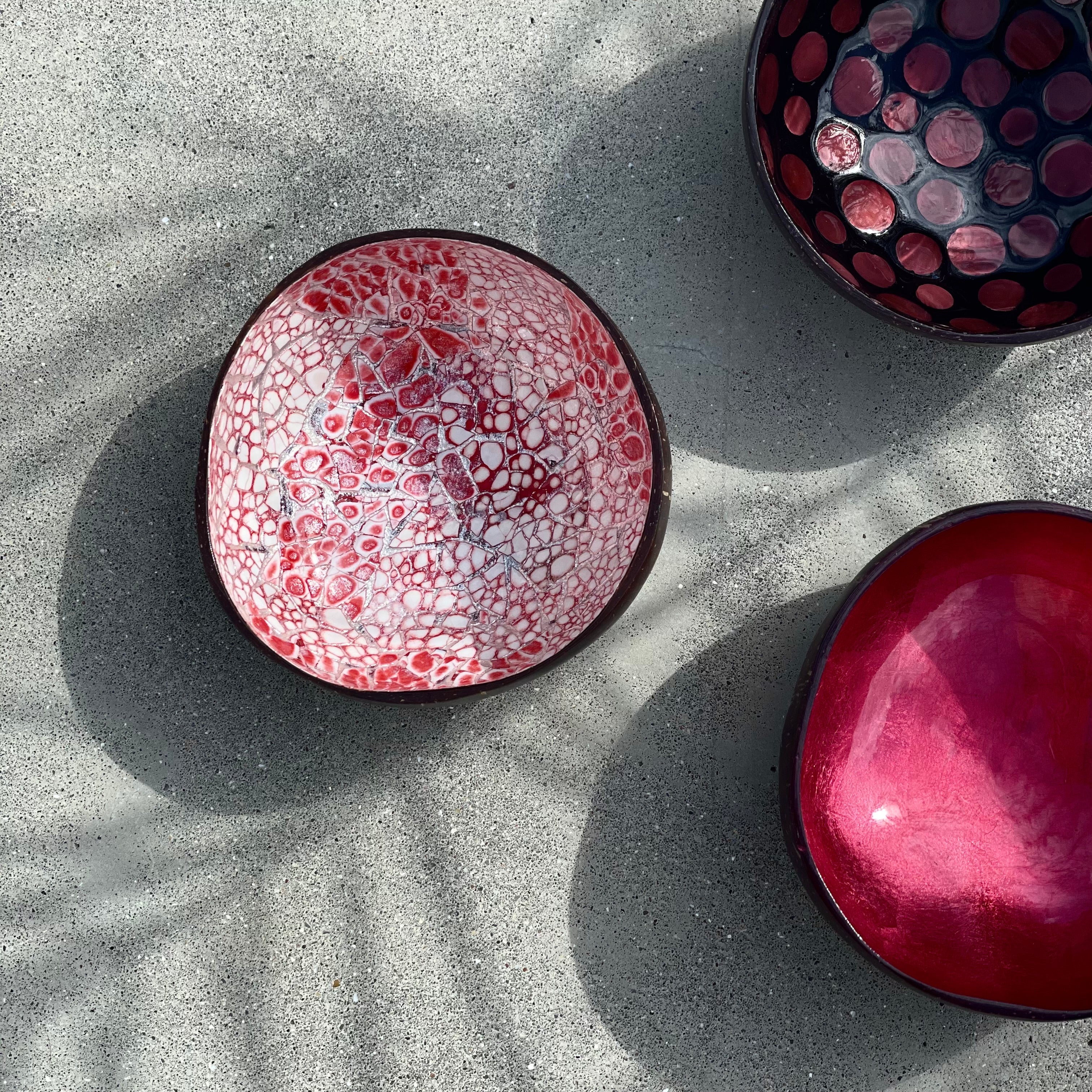 Kokoskommetje - Dark Pink Mother of Pearl