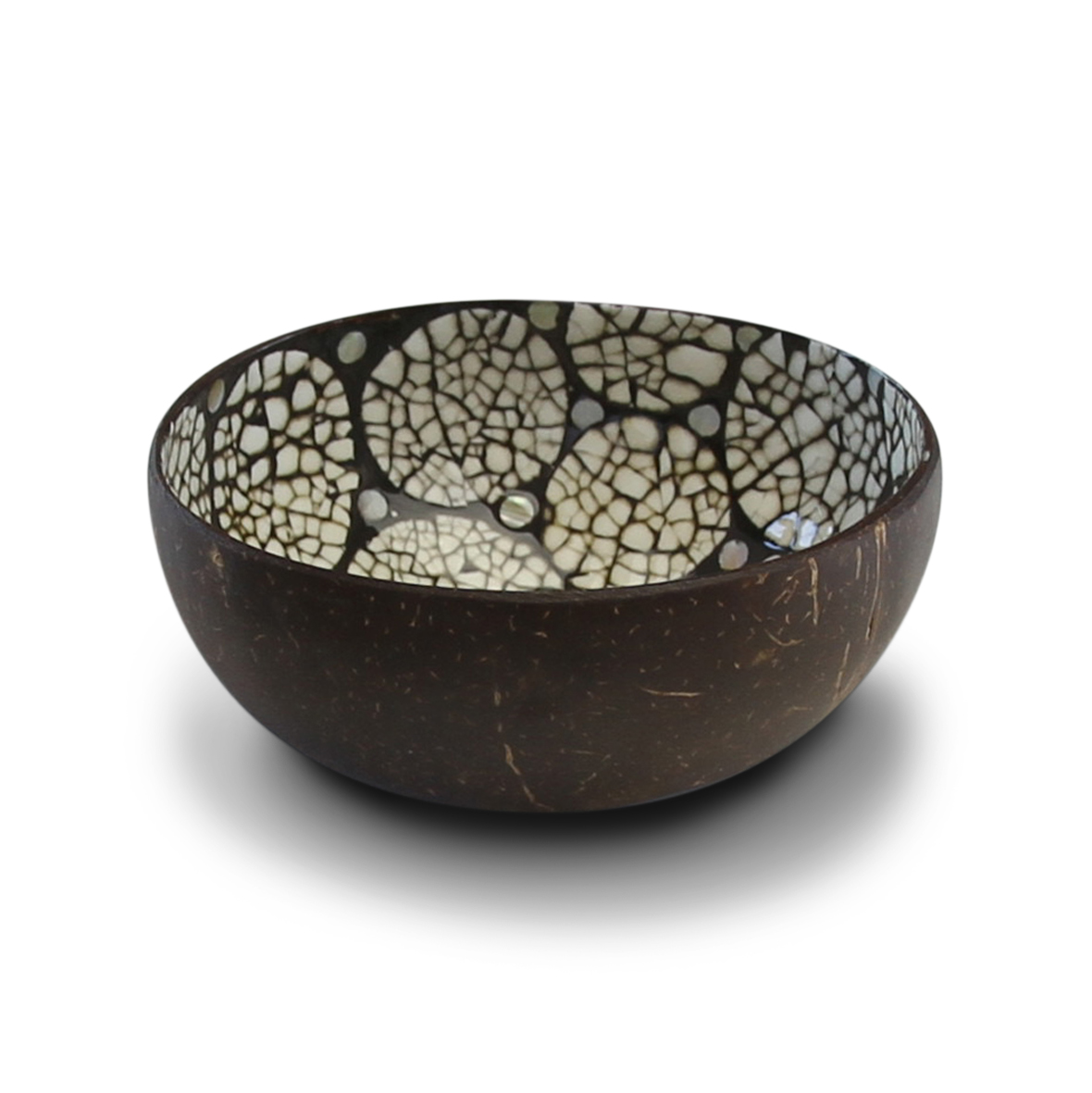 Bol en noix de coco - Coquille d'œuf noire