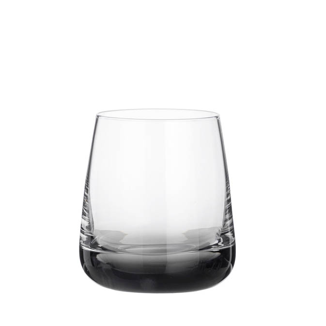 Glazen zwart - set van 4