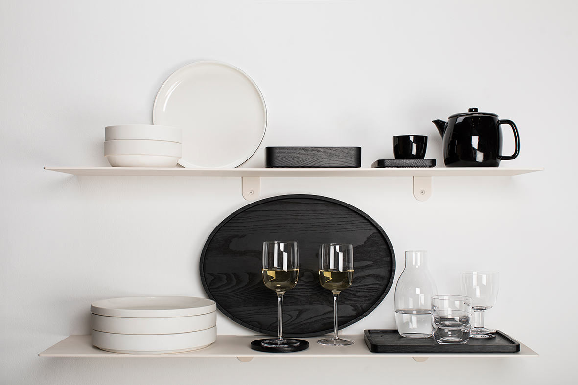Oval tray wood Passe-partout by Vincent Van Duysen