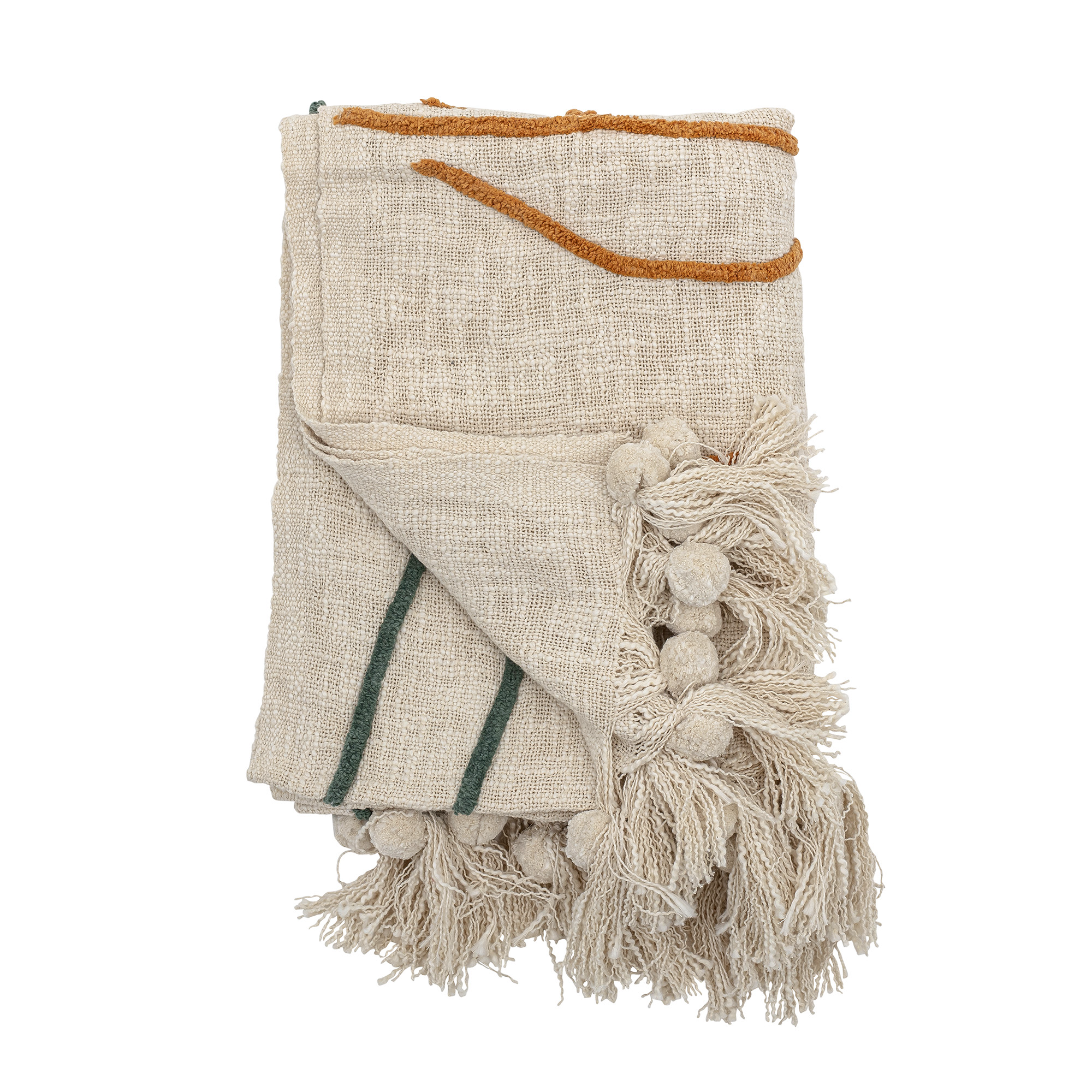 Plaid Gisa en coton - brodé
