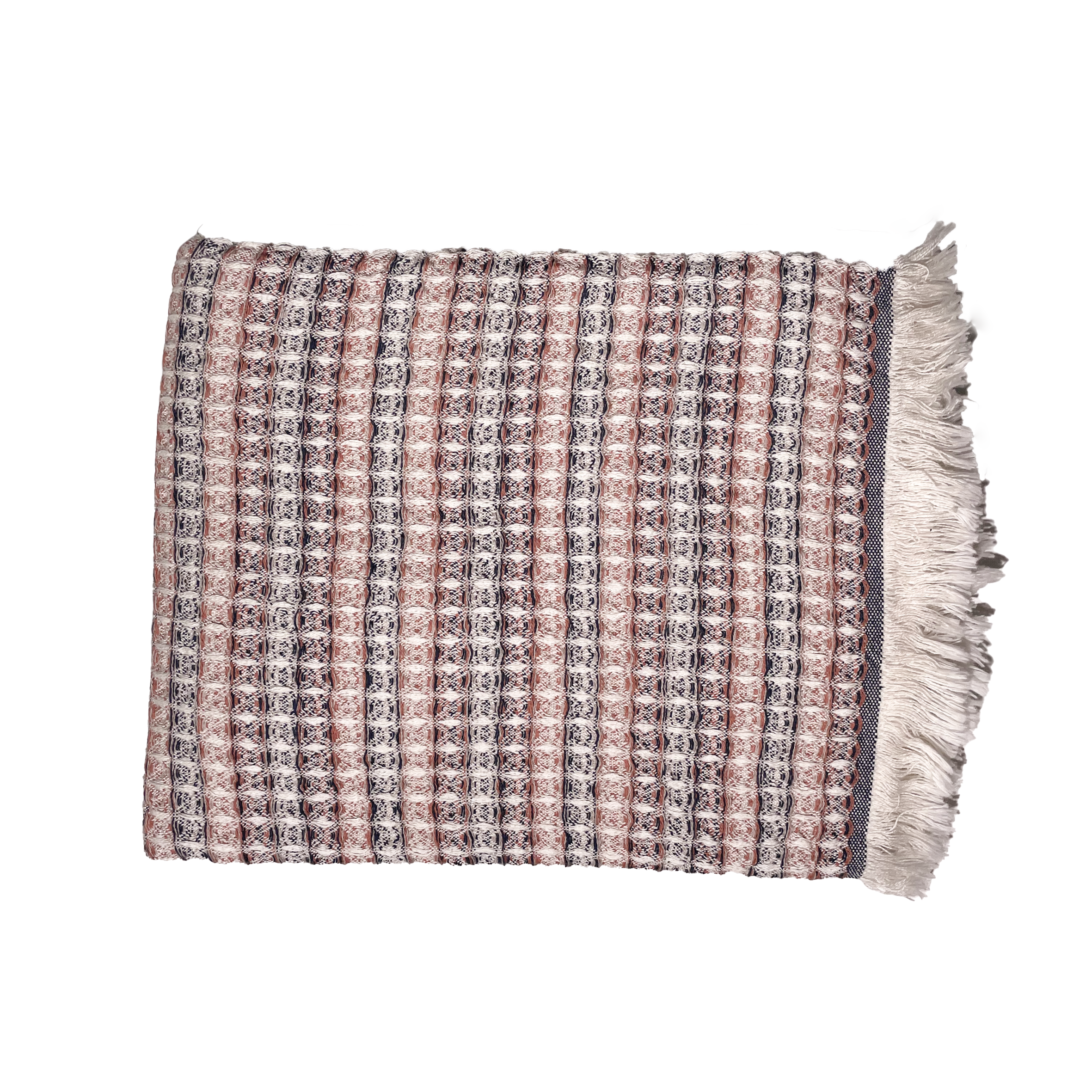 Handdoek Waffle zwart-bruin