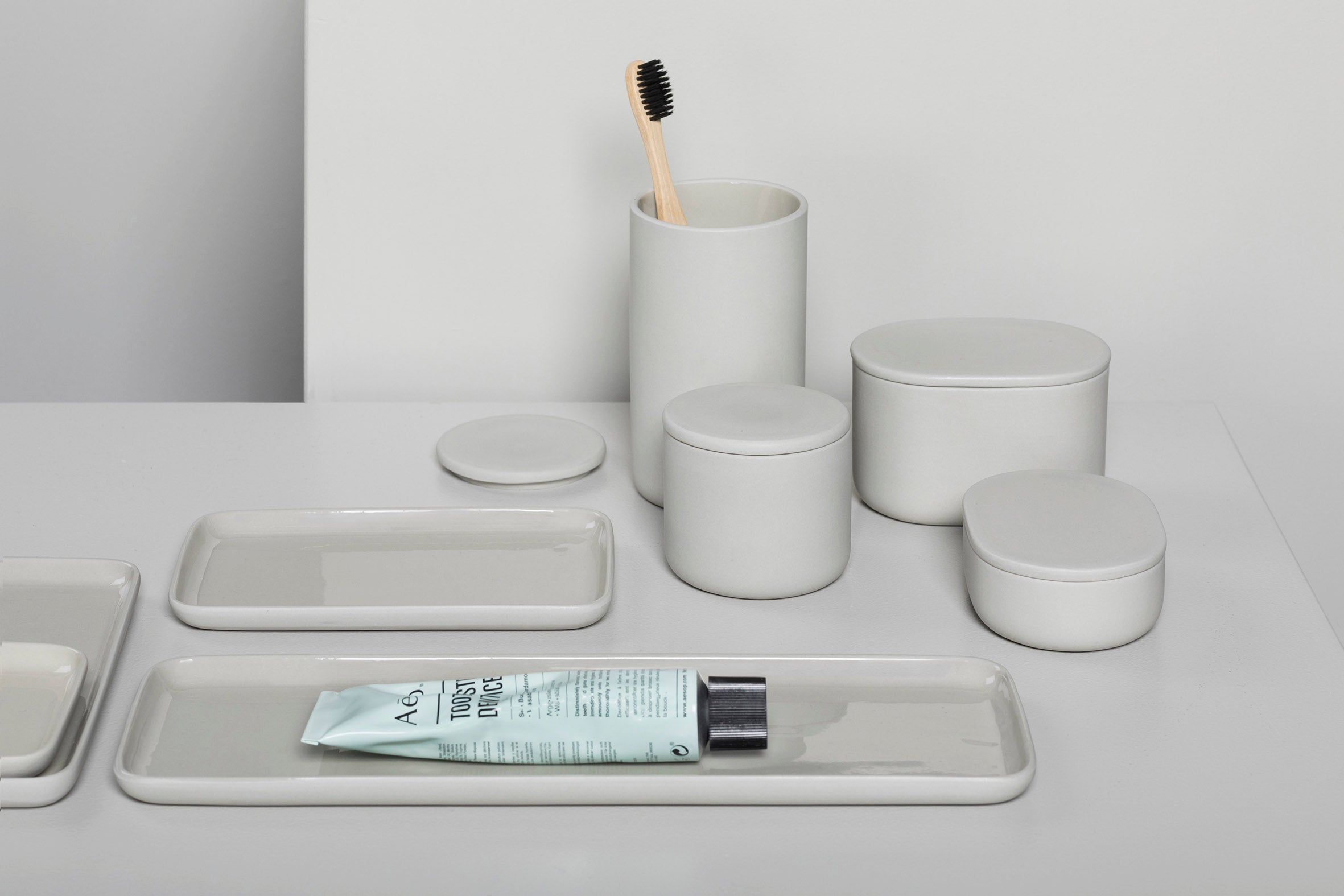 Boîte de rangement avec couvercle grand beige - Bertrand Lejoly