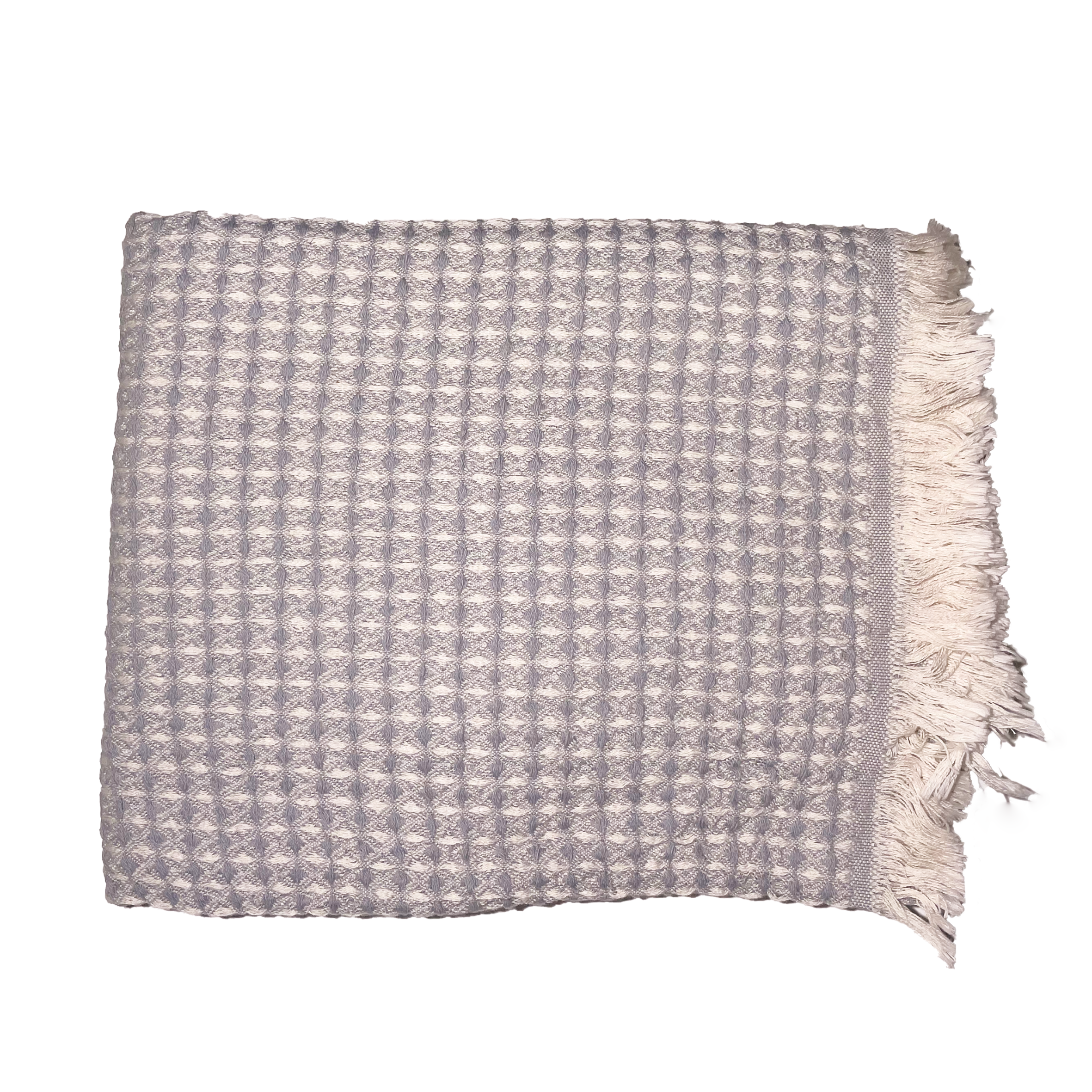 Handdoek Waffle zilvergrijs