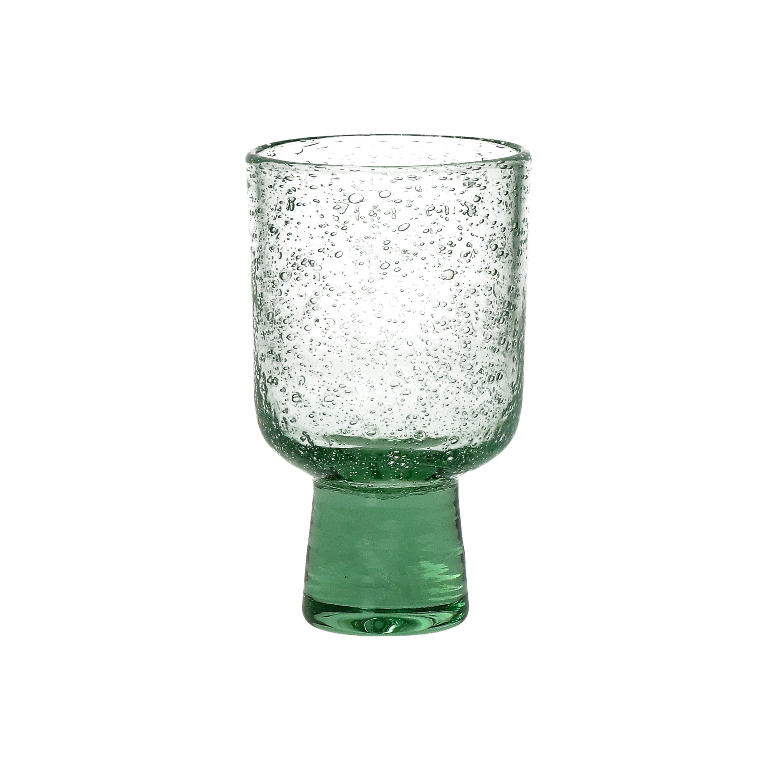 Verres à vin vert clair - lot de 6