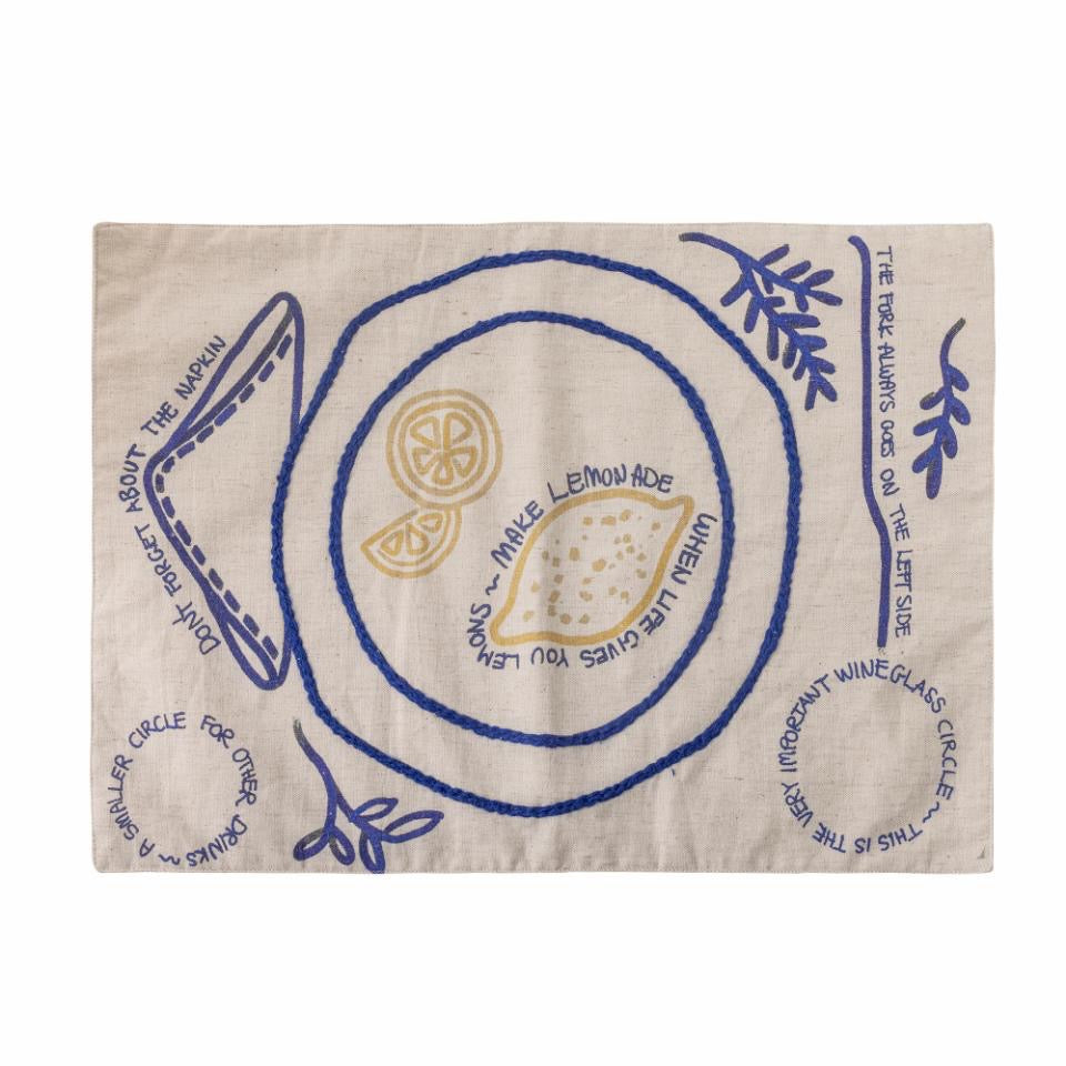 Limone placemat - set van 2