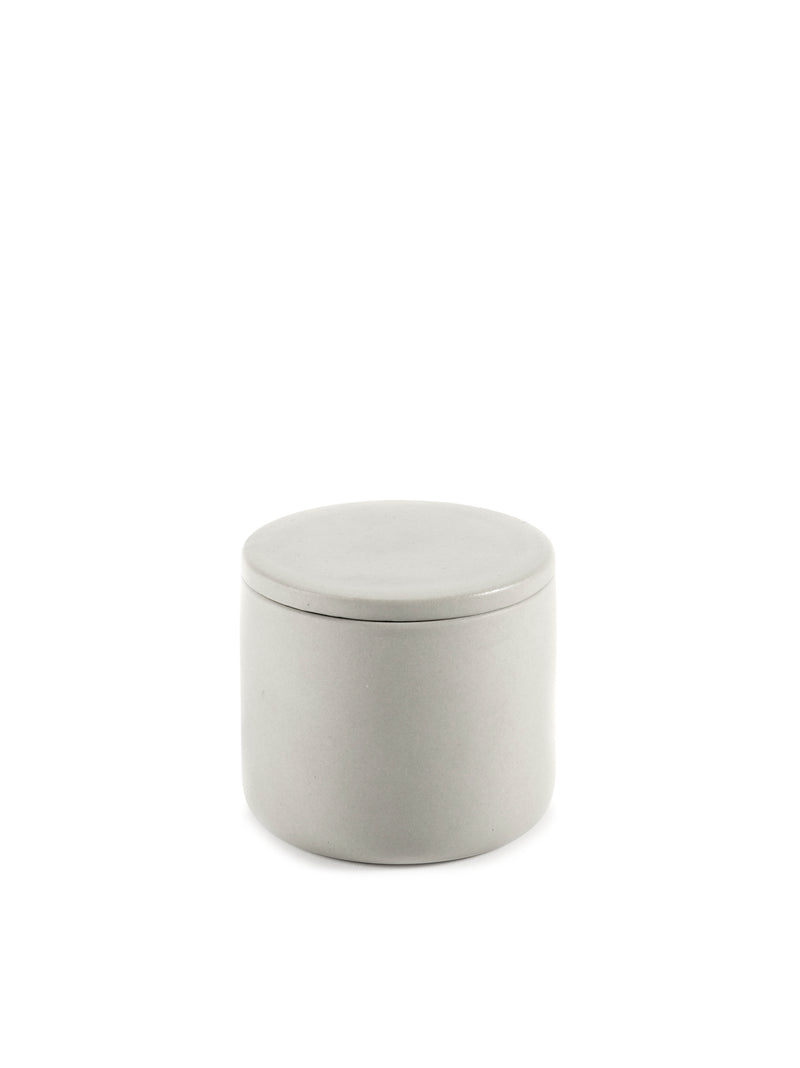 Small beige storage box with lid  - Bertrand Lejoly