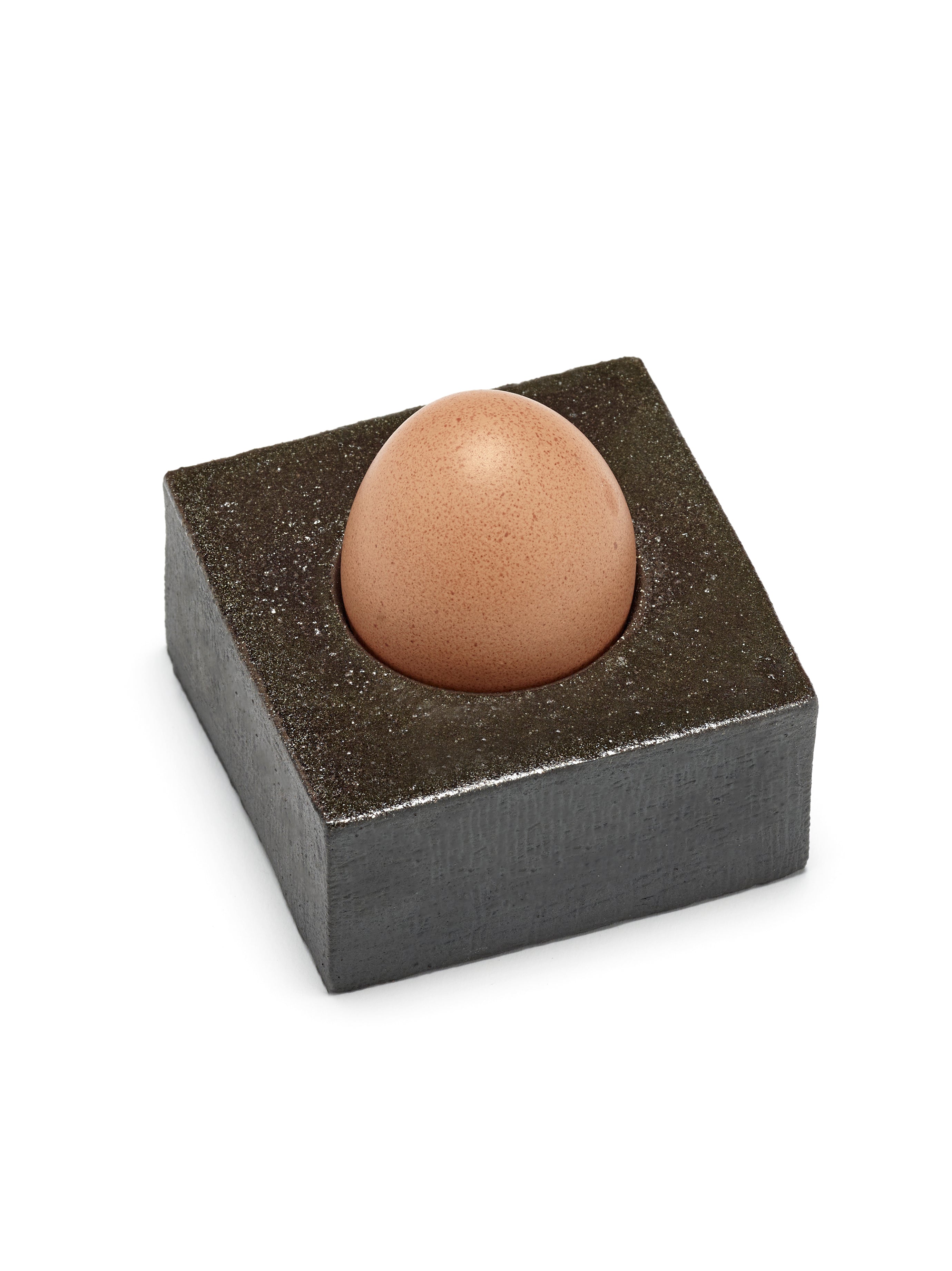 Eierdopje Uovo zwart - set van 2