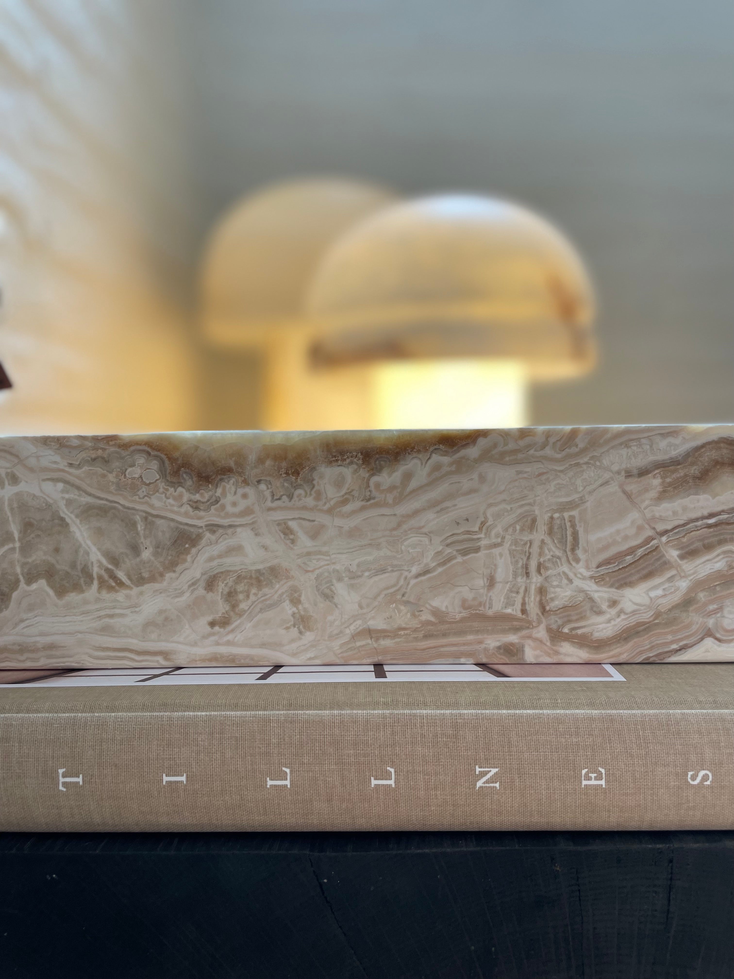 Organisateur en onyx beige