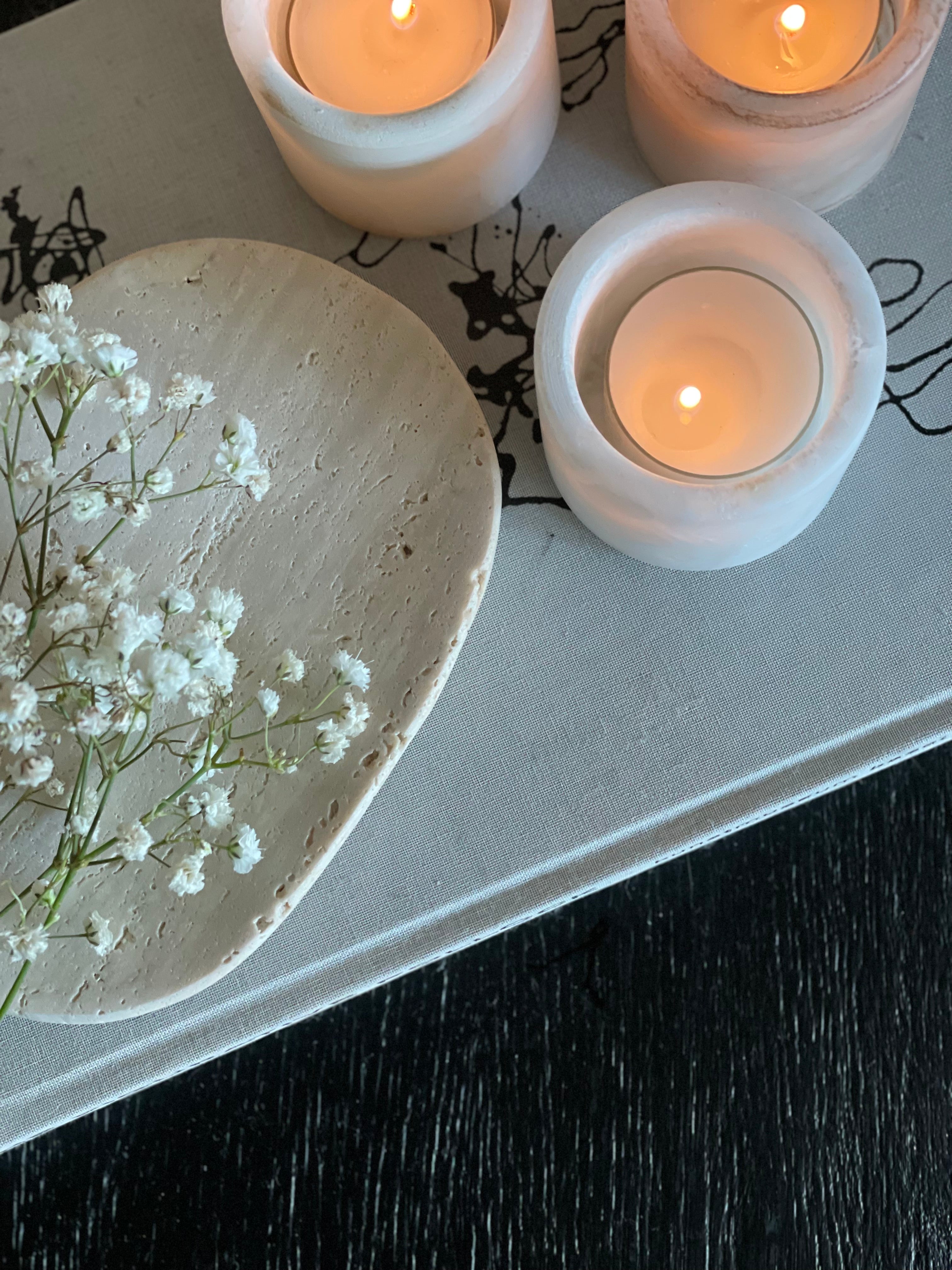 Lorca travertine dish