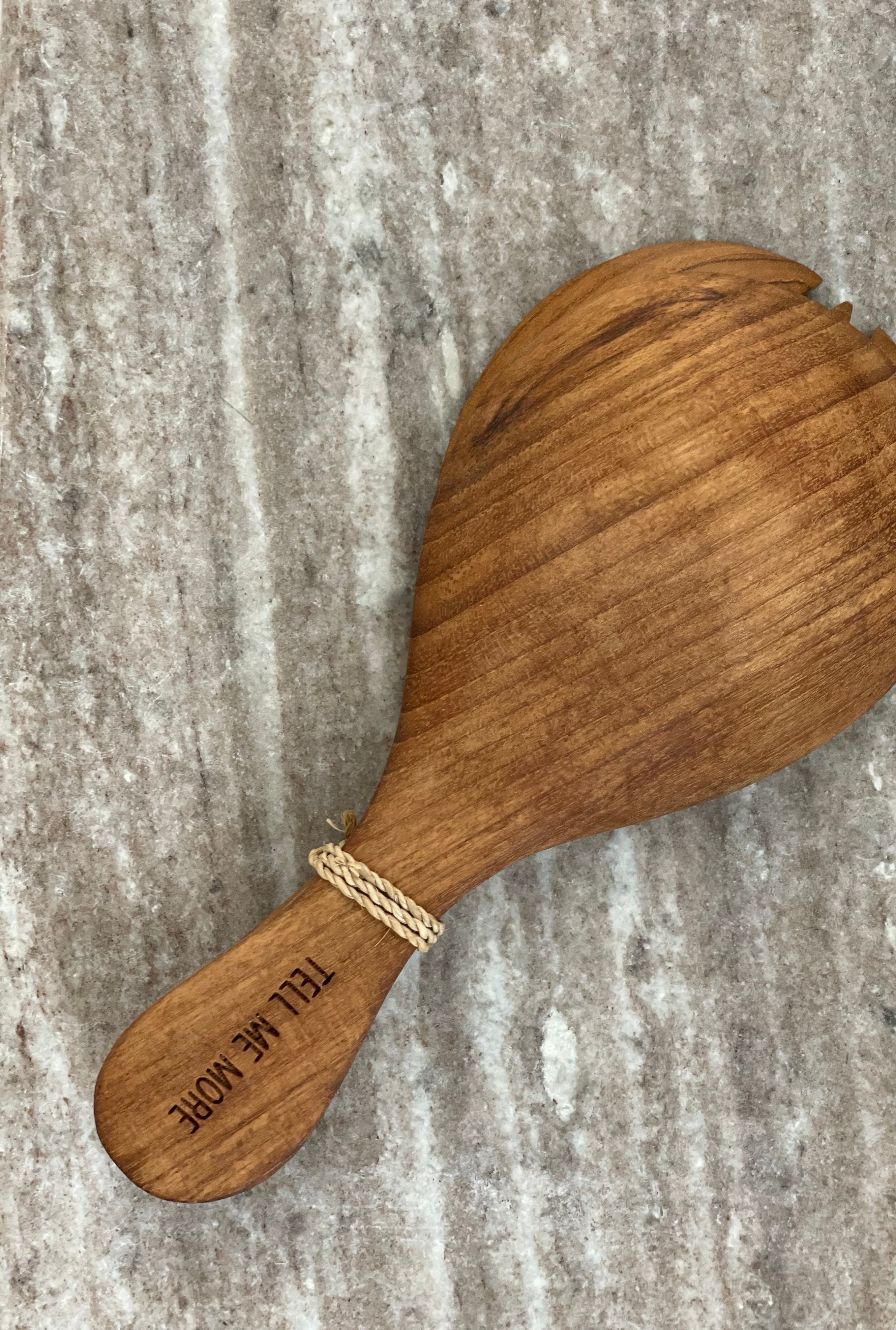 Teak saladebestek