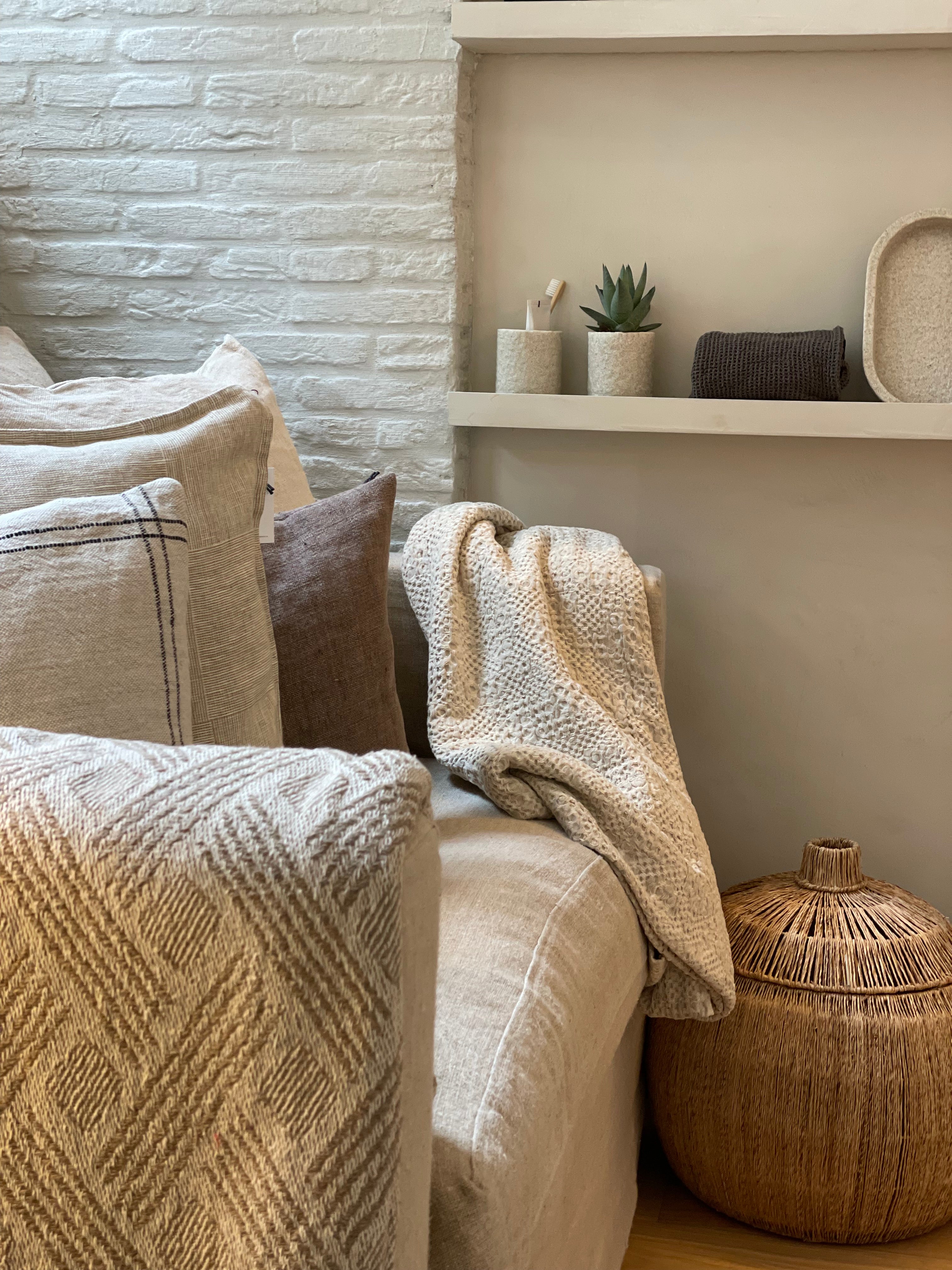 Coussin en lin Elton