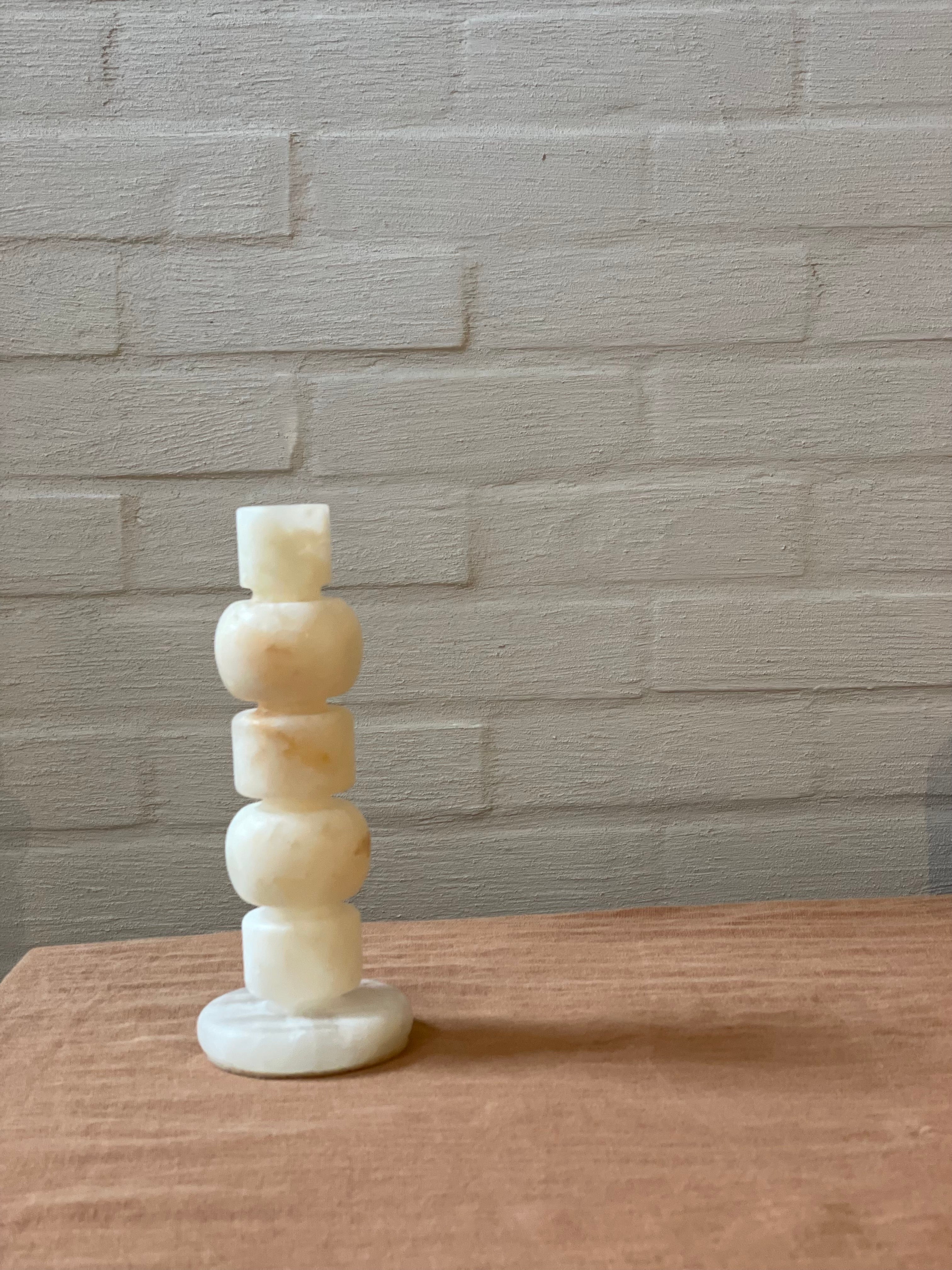 Candlestick onyx white M