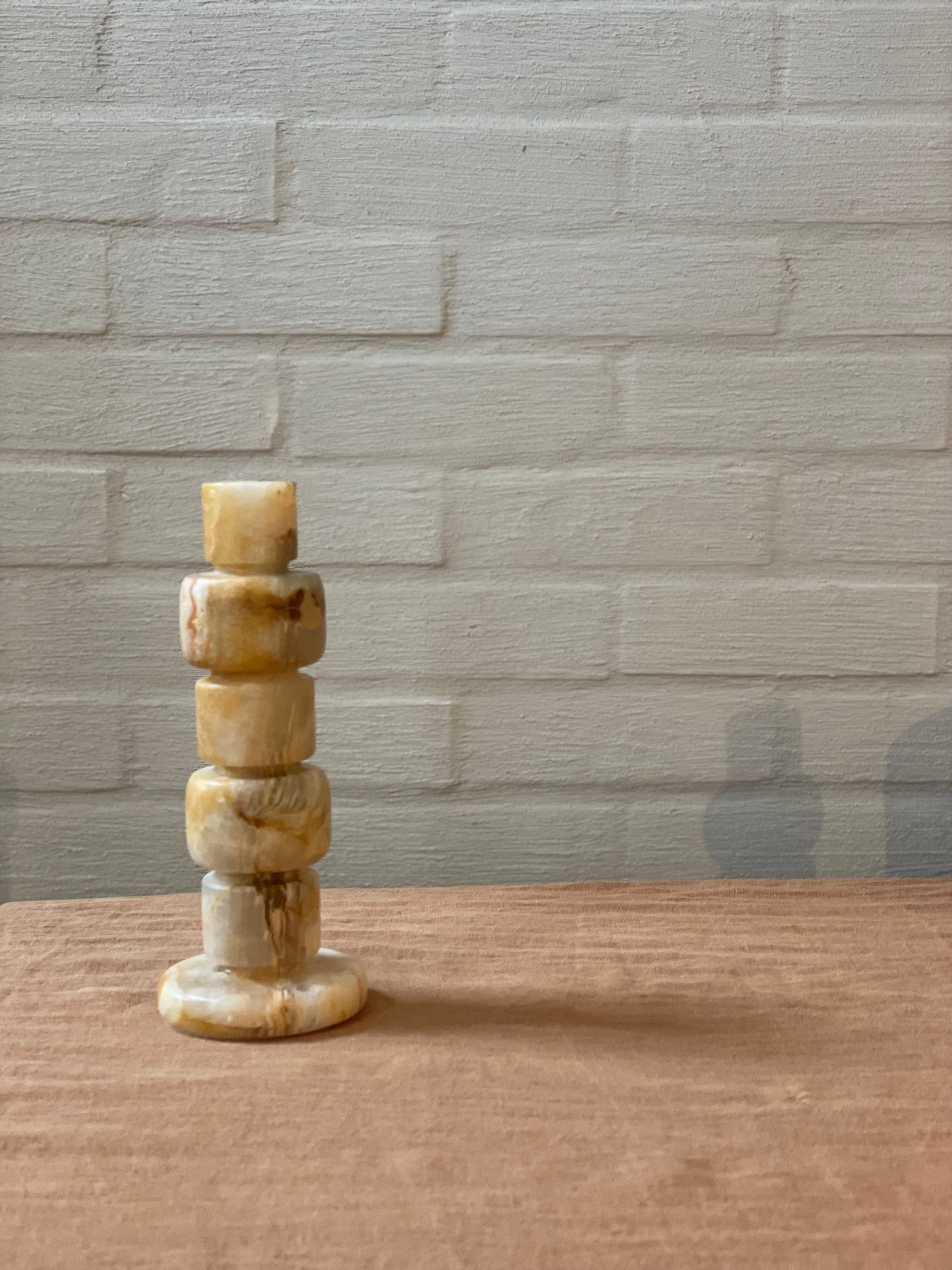 Candlestick onyx white M
