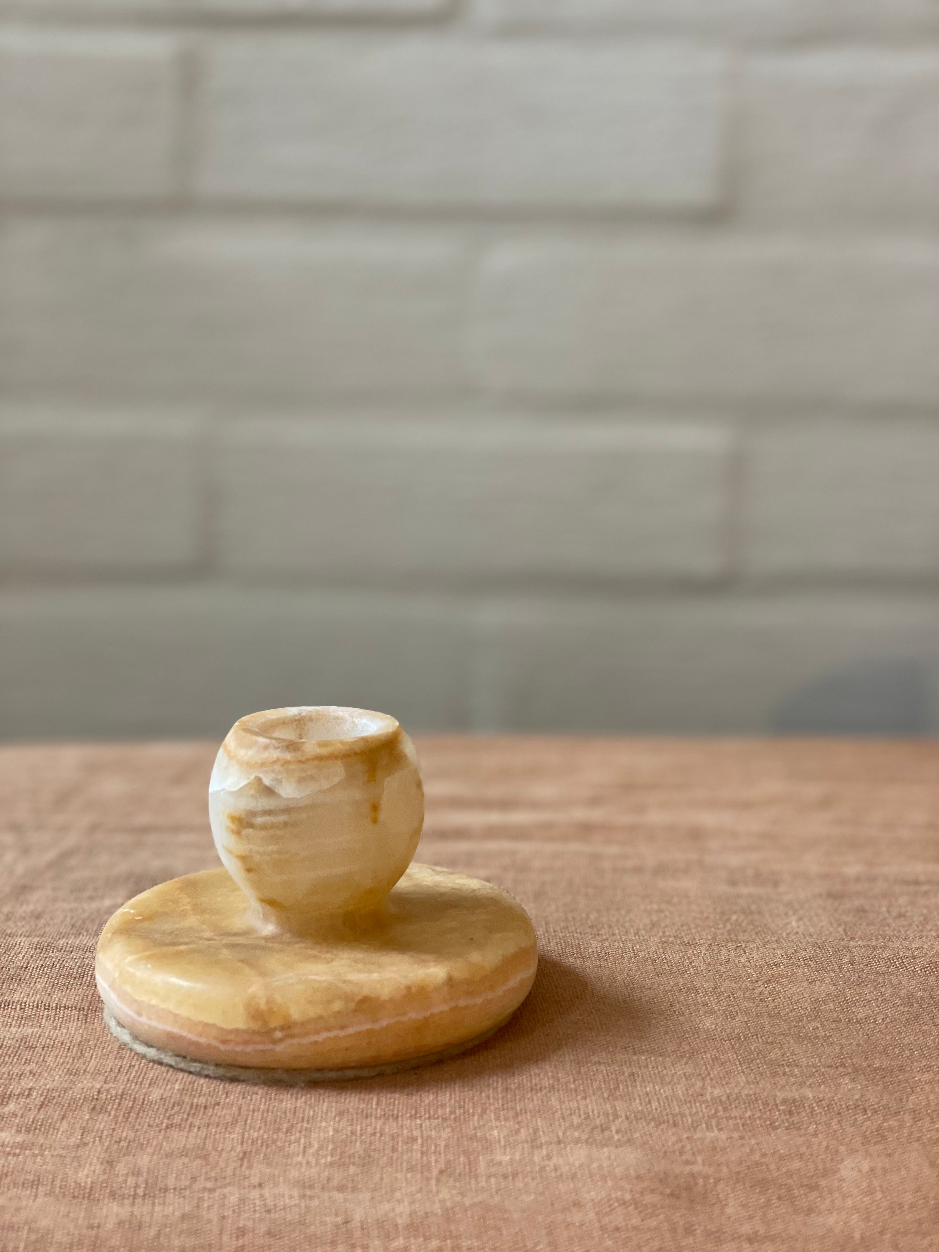 Candlestick onyx white M