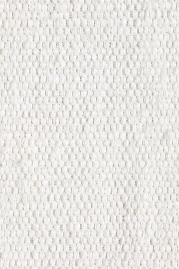 Linen rug white