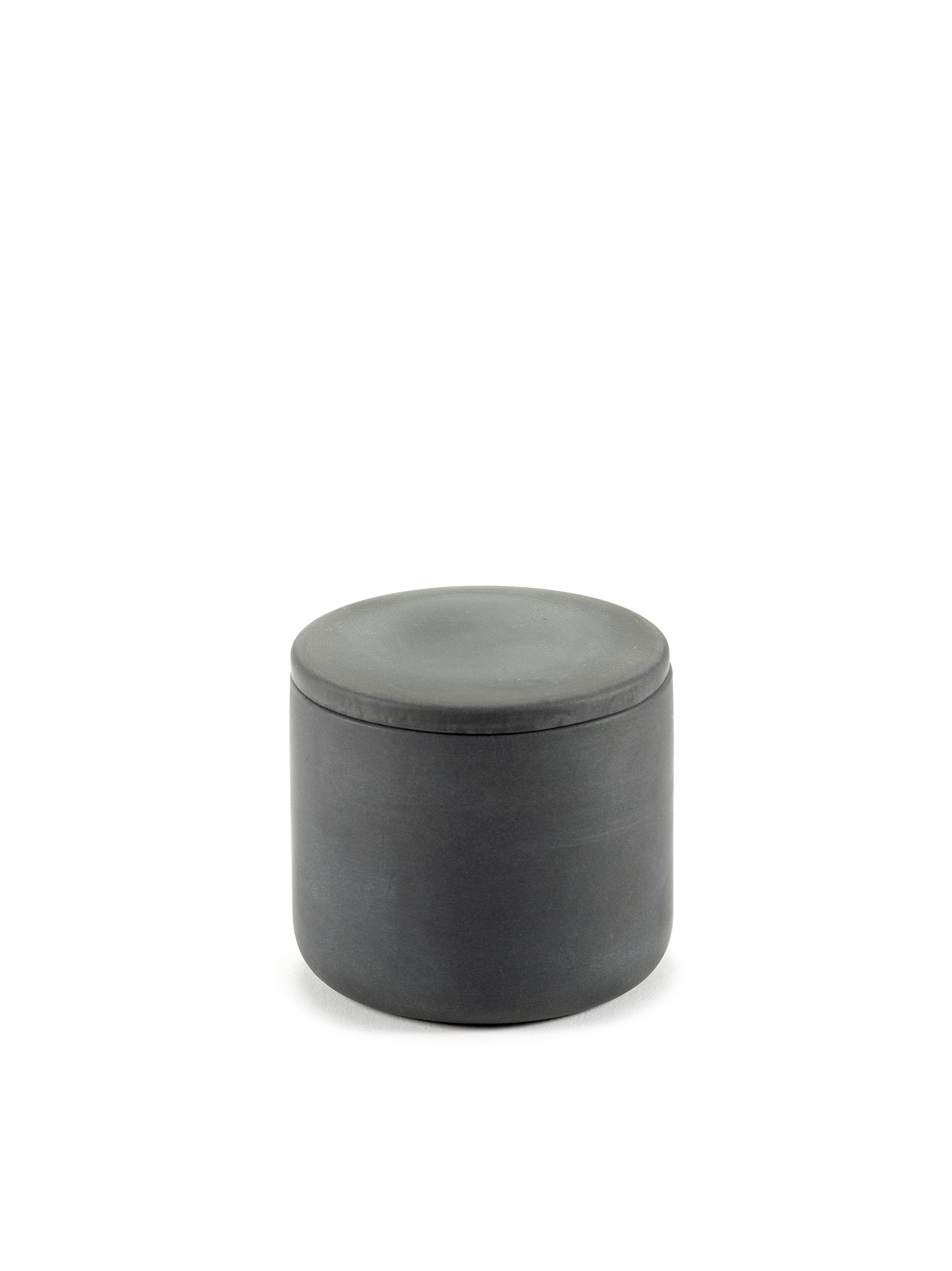 Small gray storage box with lid  - Bertrand Lejoly